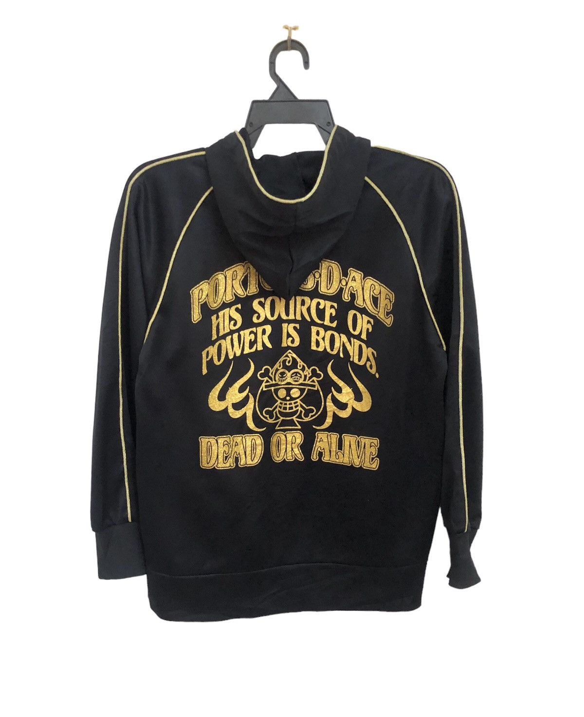 One Piece ace gold on black hoodie | one piece official brand Size US M / EU 48-50 / 2 - 1 Thumbnail