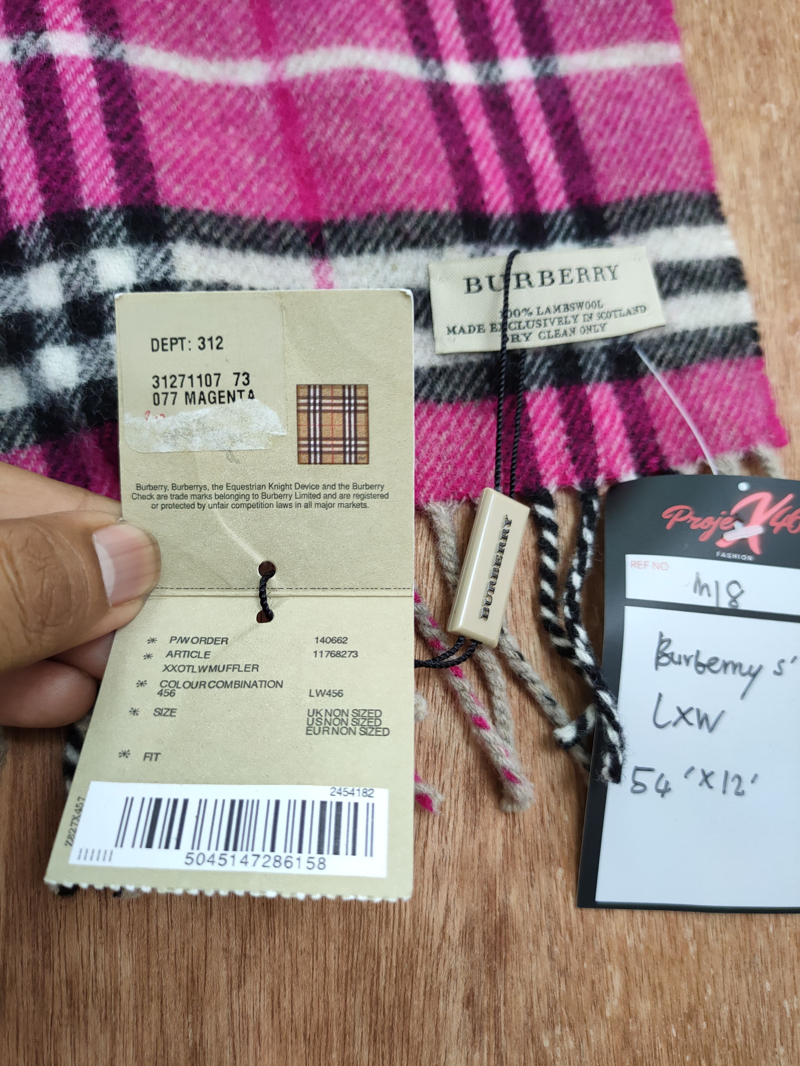 Burberry Burberry scarves checkered muffler #m18 DL Size ONE SIZE - 6 Thumbnail
