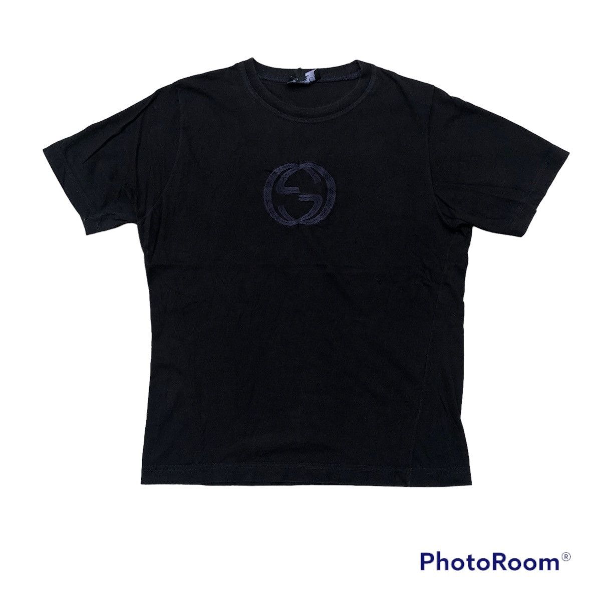 Rare‼️🔥Gucci Embroidery Center Big Logo T-Shirt