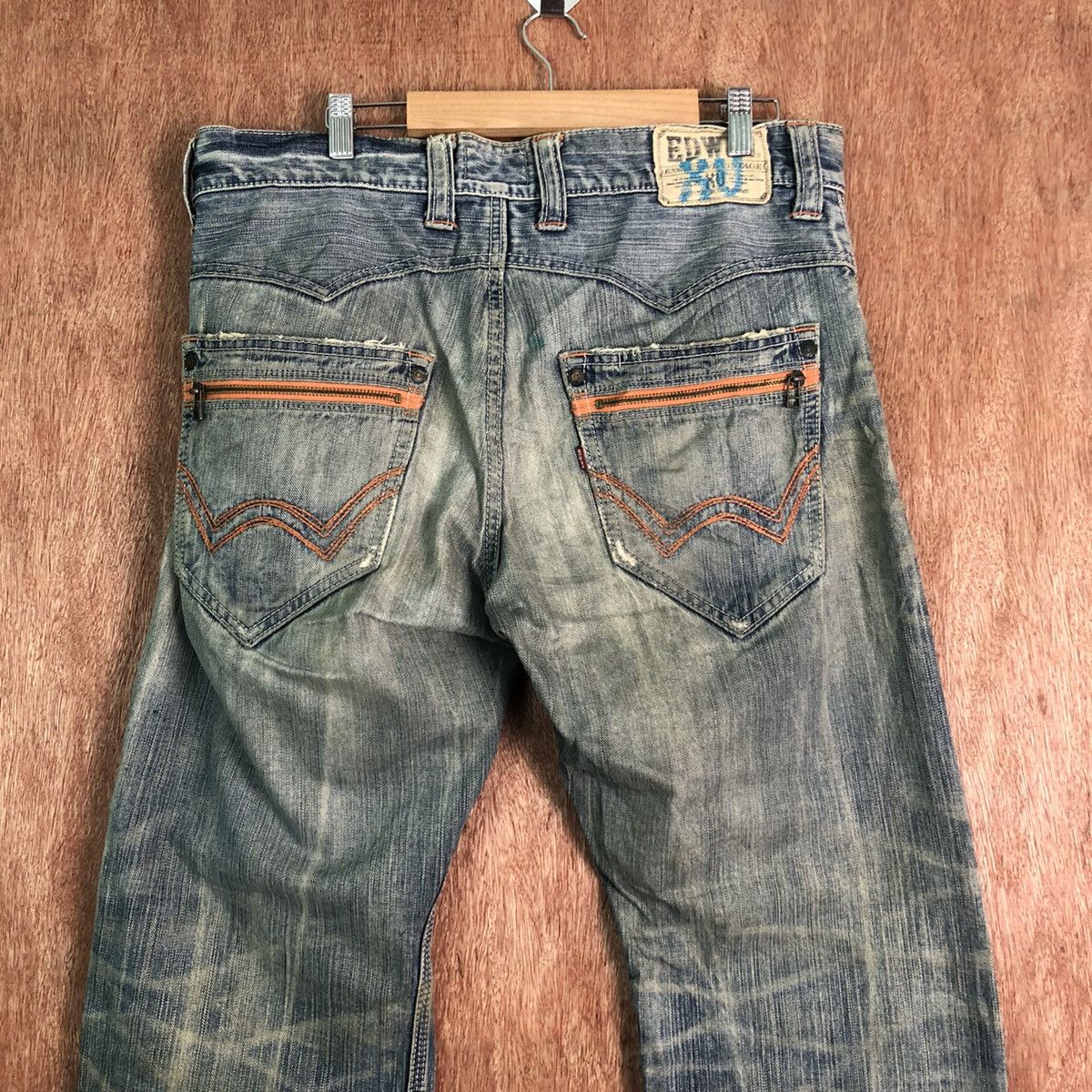 Edwin DLL Edwin Vintage Blue distressed Denim Jeans Pants #c239 Size US 34 / EU 50 - 10 Thumbnail