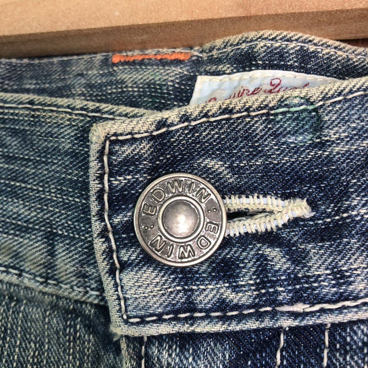 Edwin DLL Edwin Vintage Blue distressed Denim Jeans Pants #c239 Size US 34 / EU 50 - 7 Thumbnail