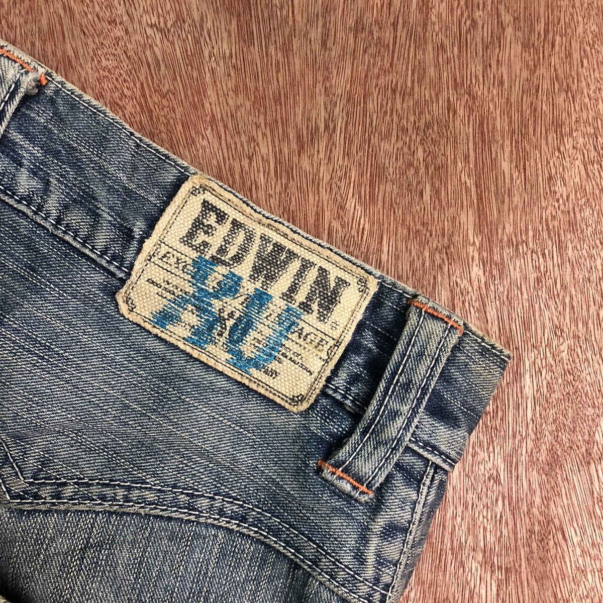 Edwin DLL Edwin Vintage Blue distressed Denim Jeans Pants #c239 Size US 34 / EU 50 - 13 Thumbnail