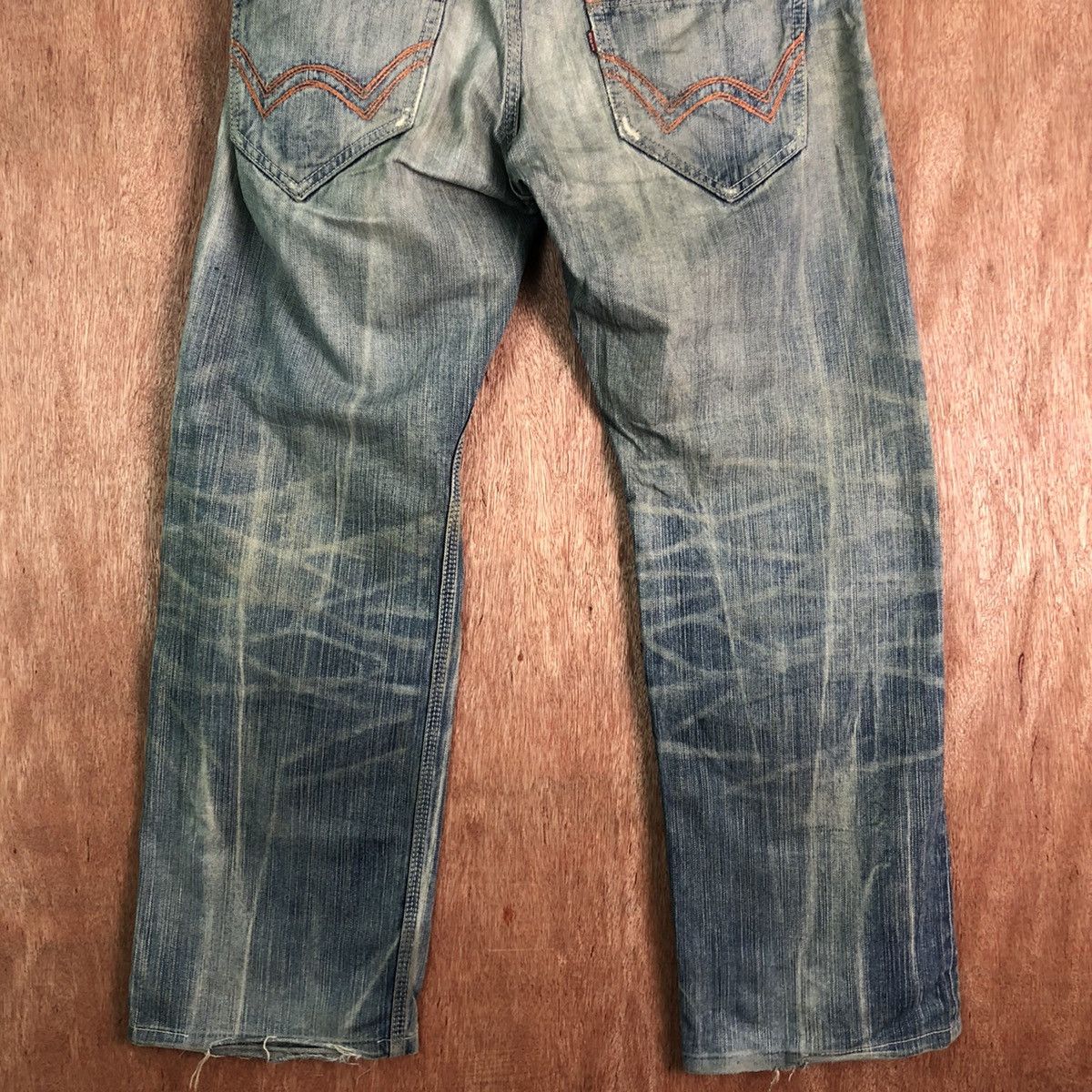 Edwin DLL Edwin Vintage Blue distressed Denim Jeans Pants #c239 Size US 34 / EU 50 - 11 Thumbnail