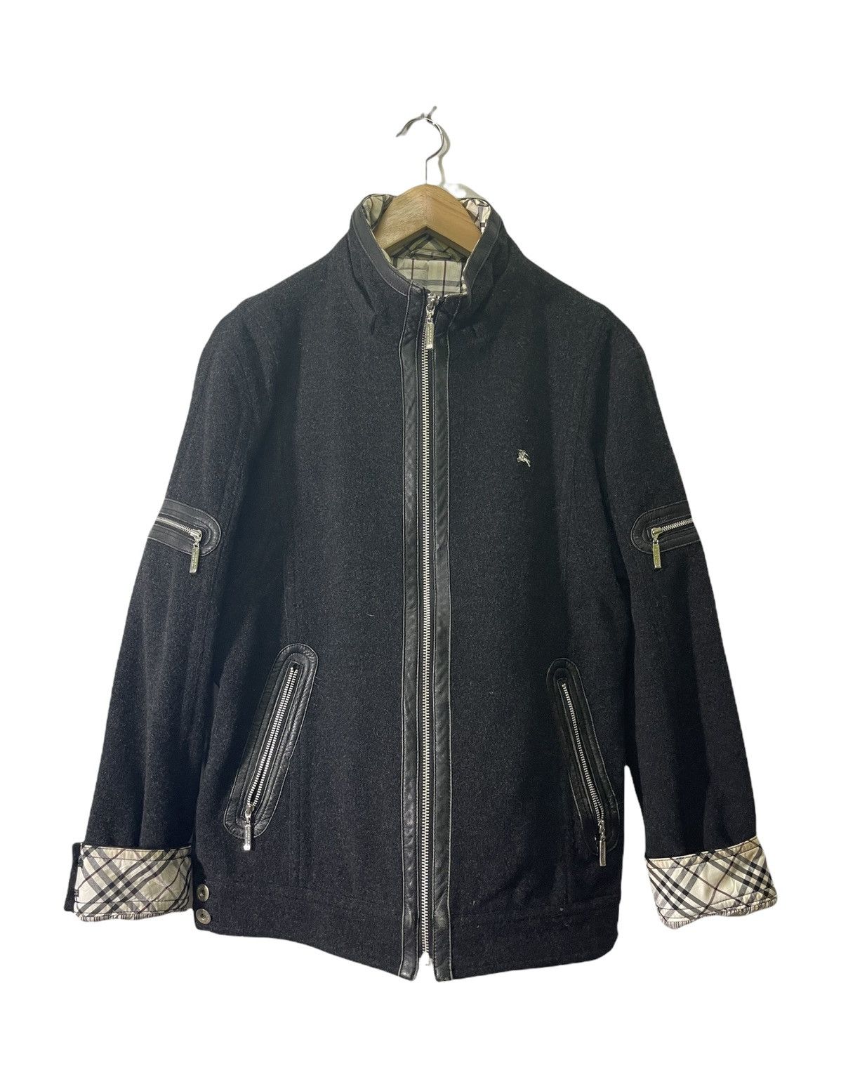 Burberry VINTAGE BURBERRY BLACK LABEL ZIPPER NICE JACKET Size US L / EU 52-54 / 3 - 2 Thumbnail