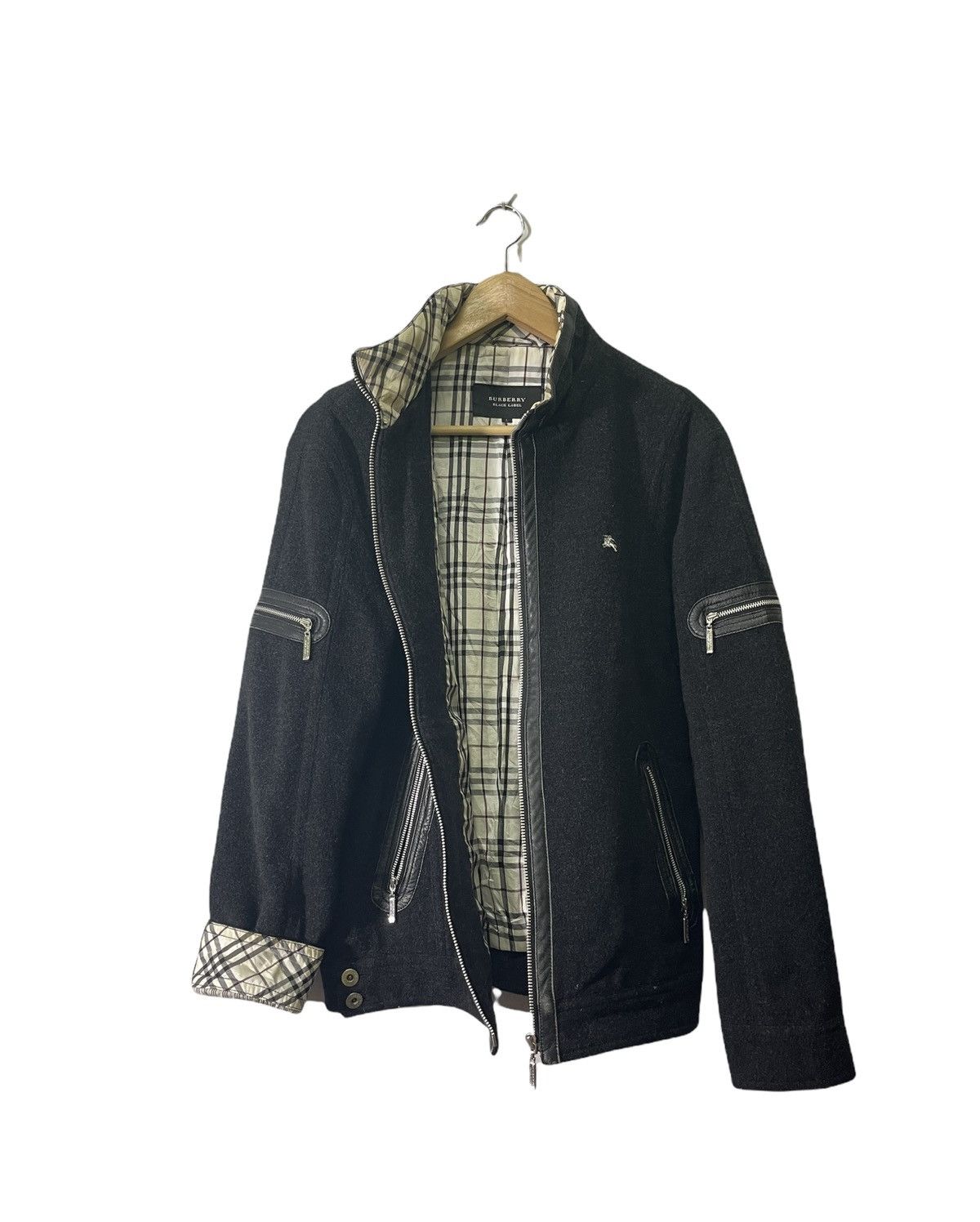 Burberry VINTAGE BURBERRY BLACK LABEL ZIPPER NICE JACKET Size US L / EU 52-54 / 3 - 1 Thumbnail