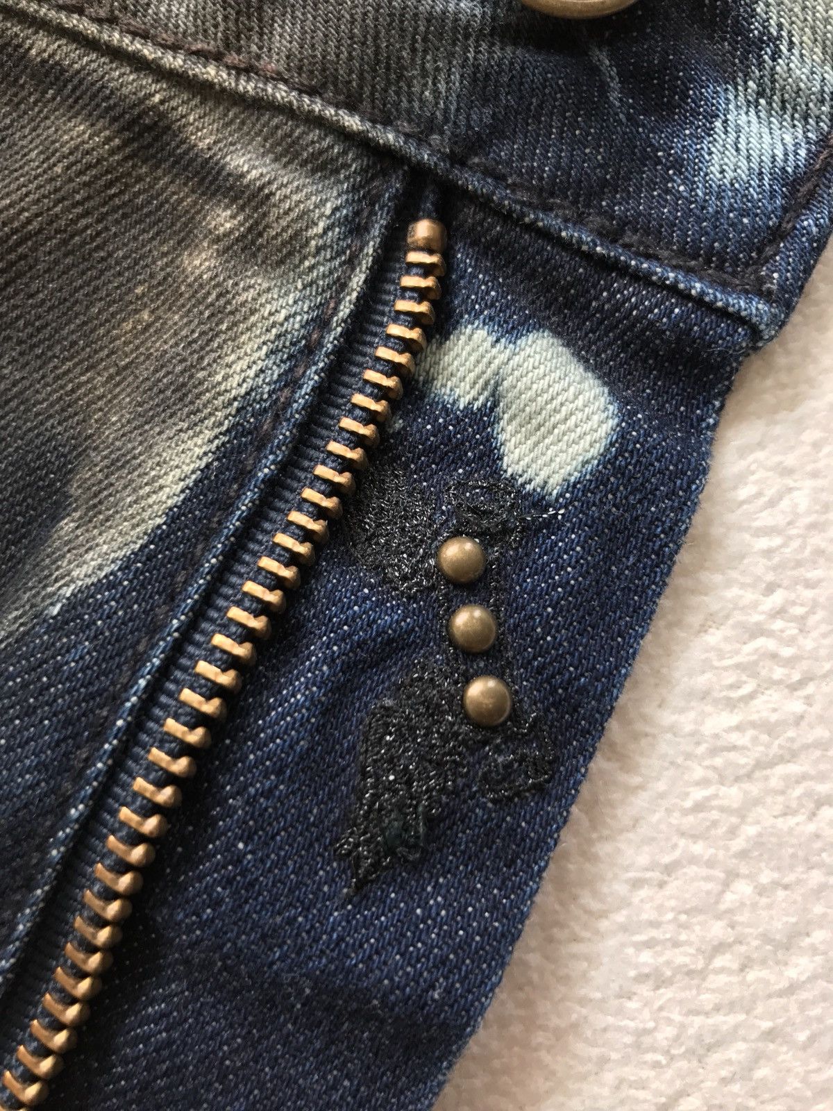 Robins Jeans Long Flap Swarovski Jeans Size US 30 / EU 46 - 3 Thumbnail