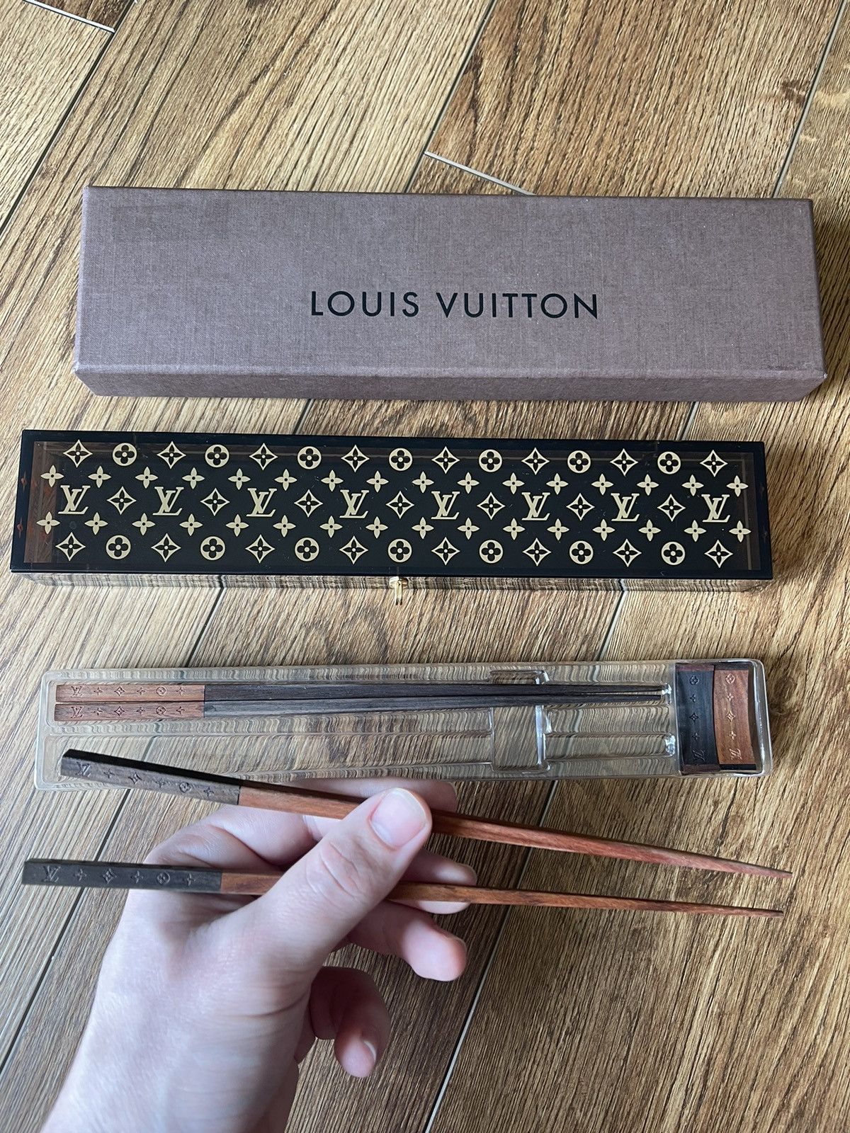 Louis Vuitton Chopstick Set Barware For Sale at 1stDibs  louis vuitton  chopsticks price, hermes chopsticks, lv chopsticks price