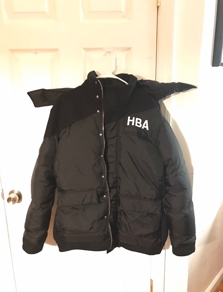 Pre-owned Hood By Air Black Down Puff Daddy Coat