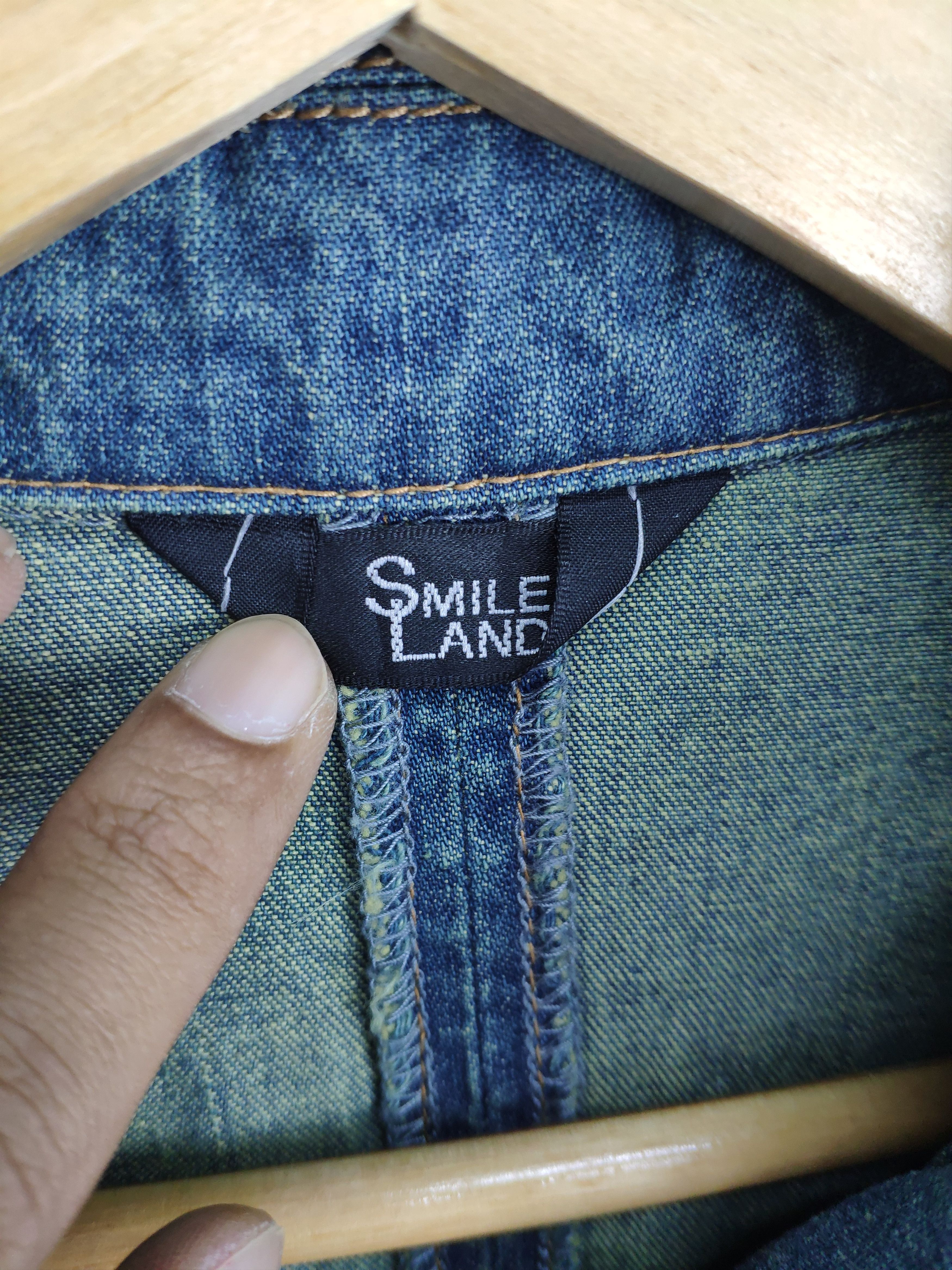 Le Grande Bleu (L.G.B.) × Vintage Vintage Denim Jacket Long Style by Smile Land Size M / US 6-8 / IT 42-44 - 3 Thumbnail