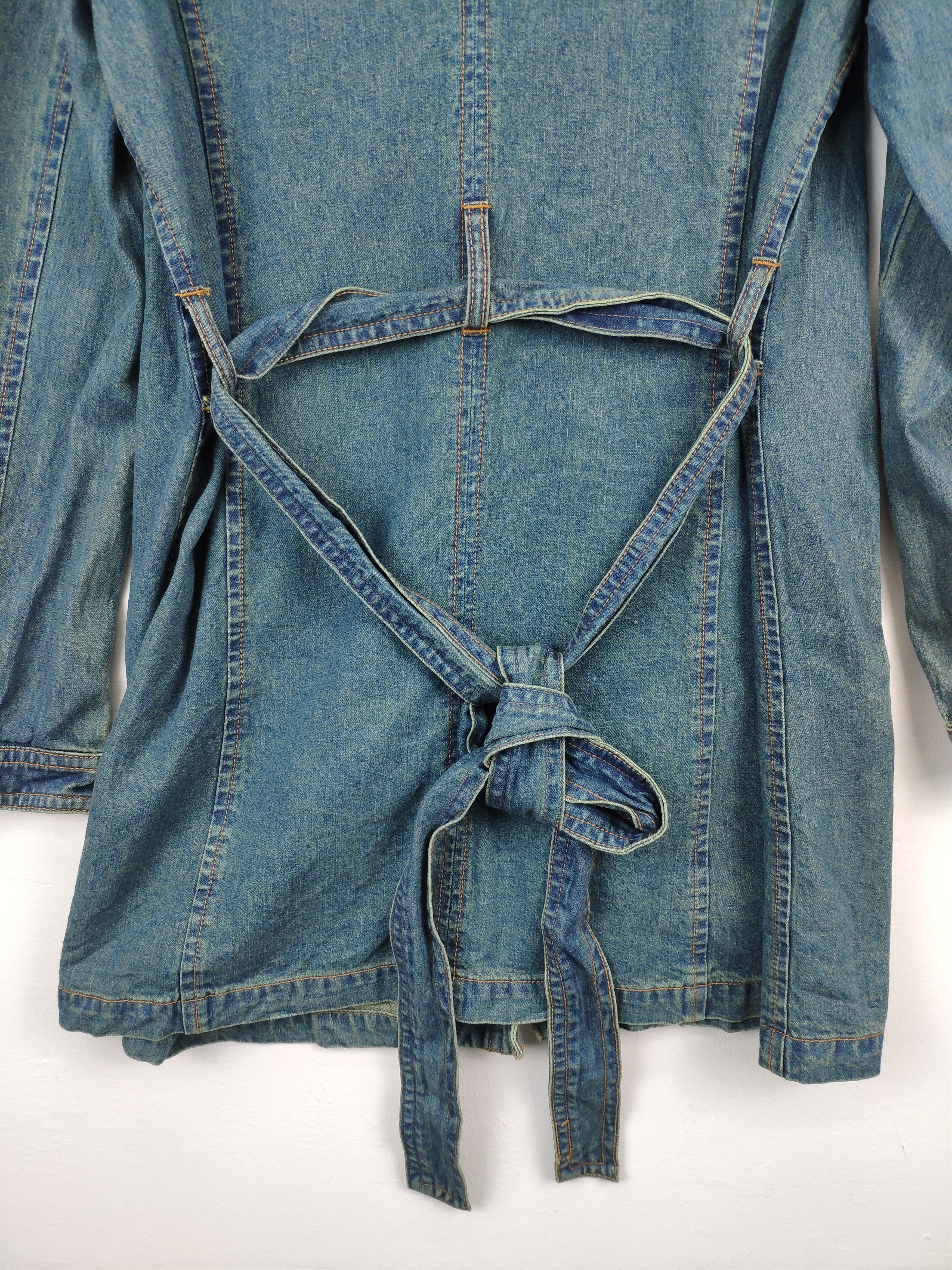Le Grande Bleu (L.G.B.) × Vintage Vintage Denim Jacket Long Style by Smile Land Size M / US 6-8 / IT 42-44 - 13 Thumbnail