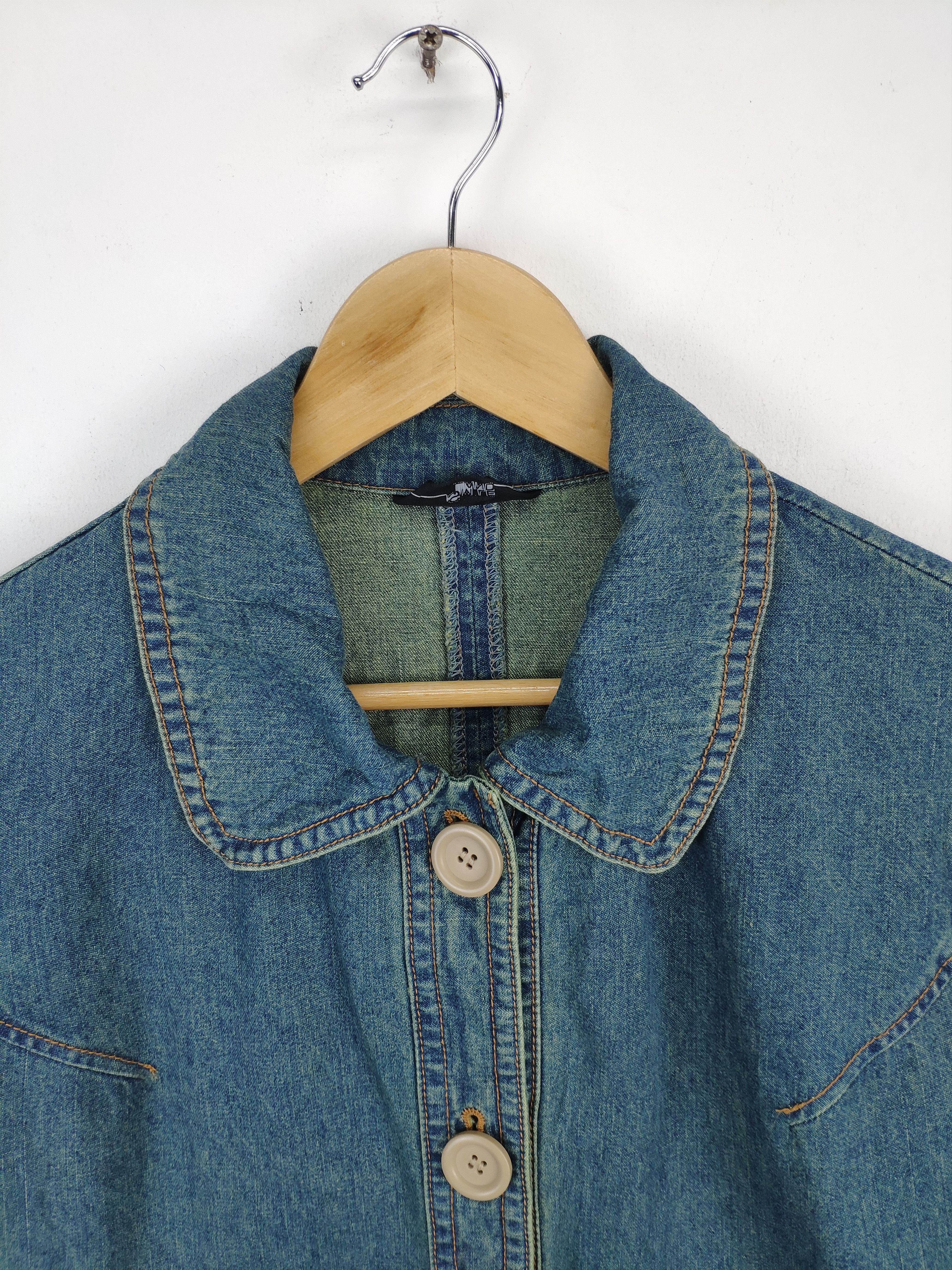 Le Grande Bleu (L.G.B.) × Vintage Vintage Denim Jacket Long Style by Smile Land Size M / US 6-8 / IT 42-44 - 12 Thumbnail
