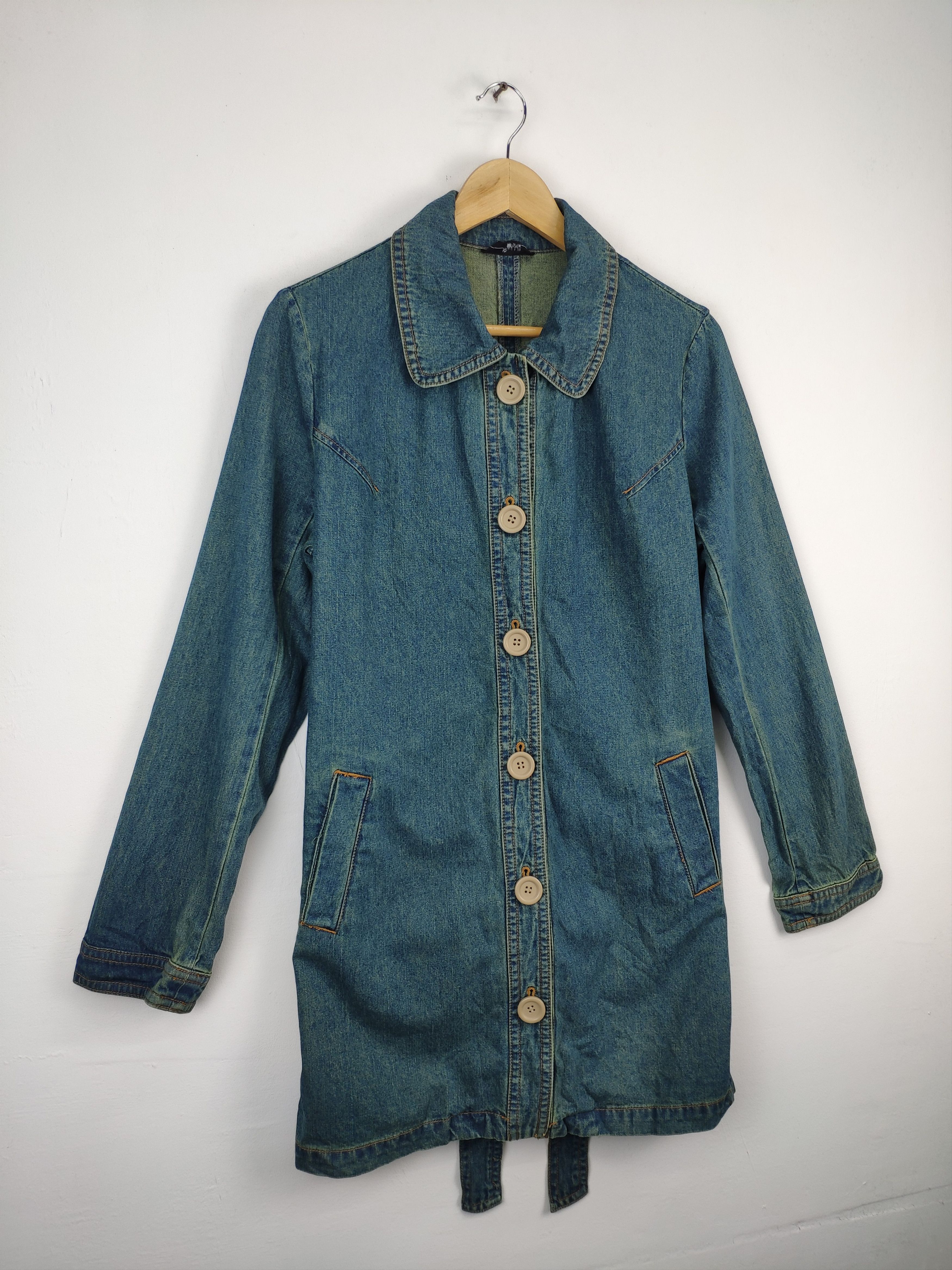 Le Grande Bleu (L.G.B.) × Vintage Vintage Denim Jacket Long Style by Smile Land Size M / US 6-8 / IT 42-44 - 7 Thumbnail
