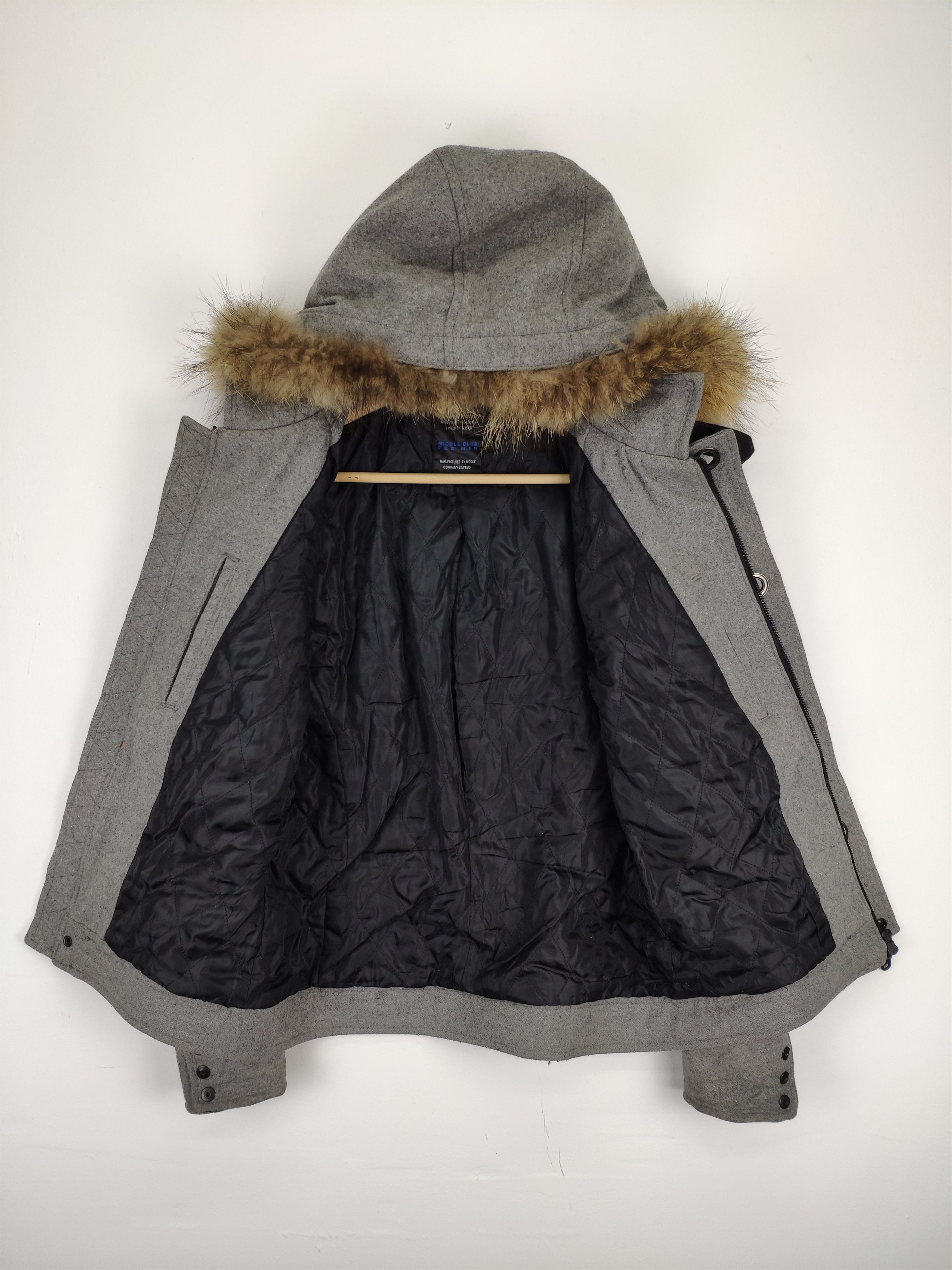 Japanese Brand × Vintage Steal 💥 Vintage Wool Duffle Coat Hooded Jacket Size US S / EU 44-46 / 1 - 14 Thumbnail