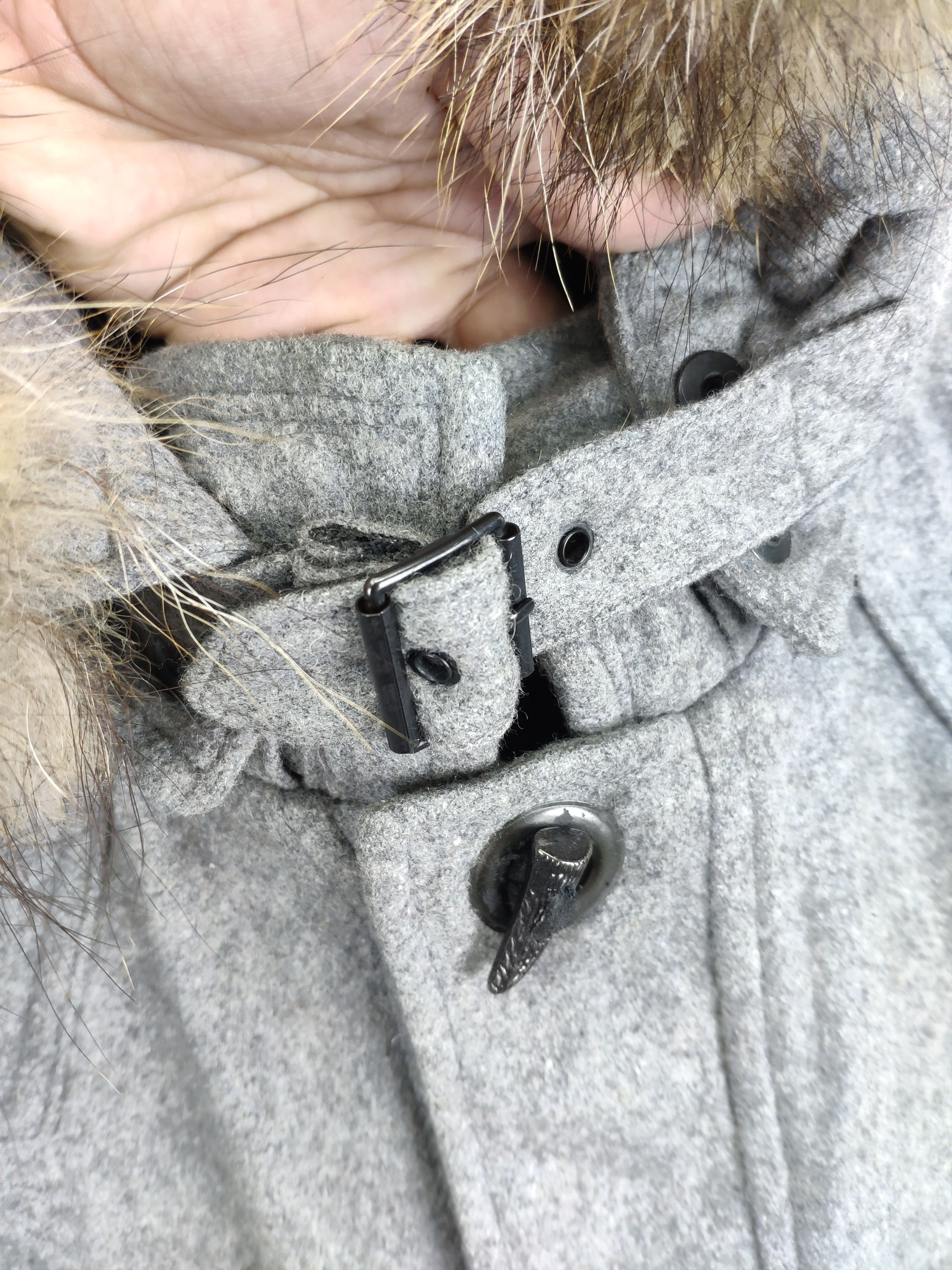 Japanese Brand × Vintage Steal 💥 Vintage Wool Duffle Coat Hooded Jacket Size US S / EU 44-46 / 1 - 11 Thumbnail