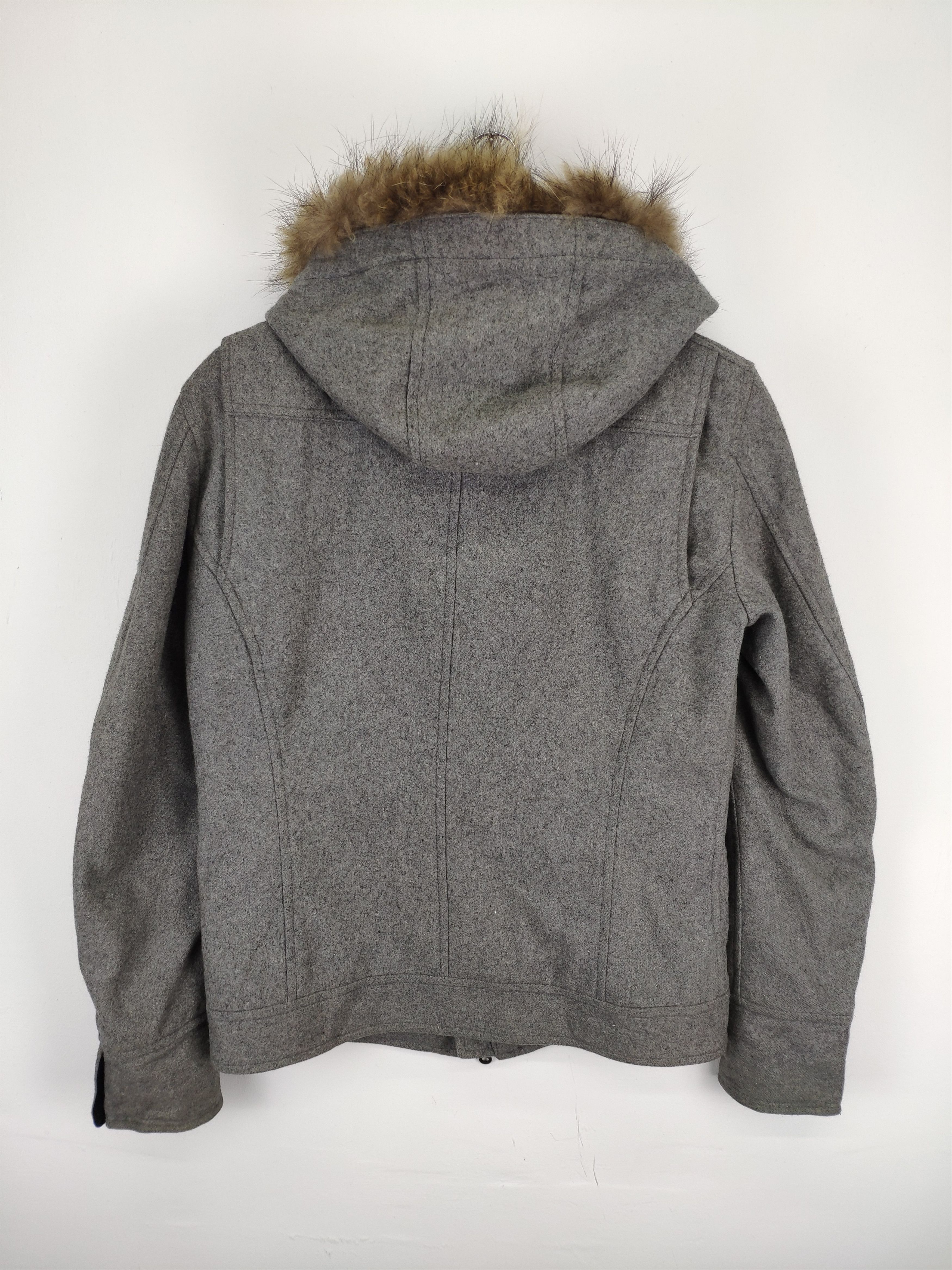 Japanese Brand × Vintage Steal 💥 Vintage Wool Duffle Coat Hooded Jacket Size US S / EU 44-46 / 1 - 17 Thumbnail