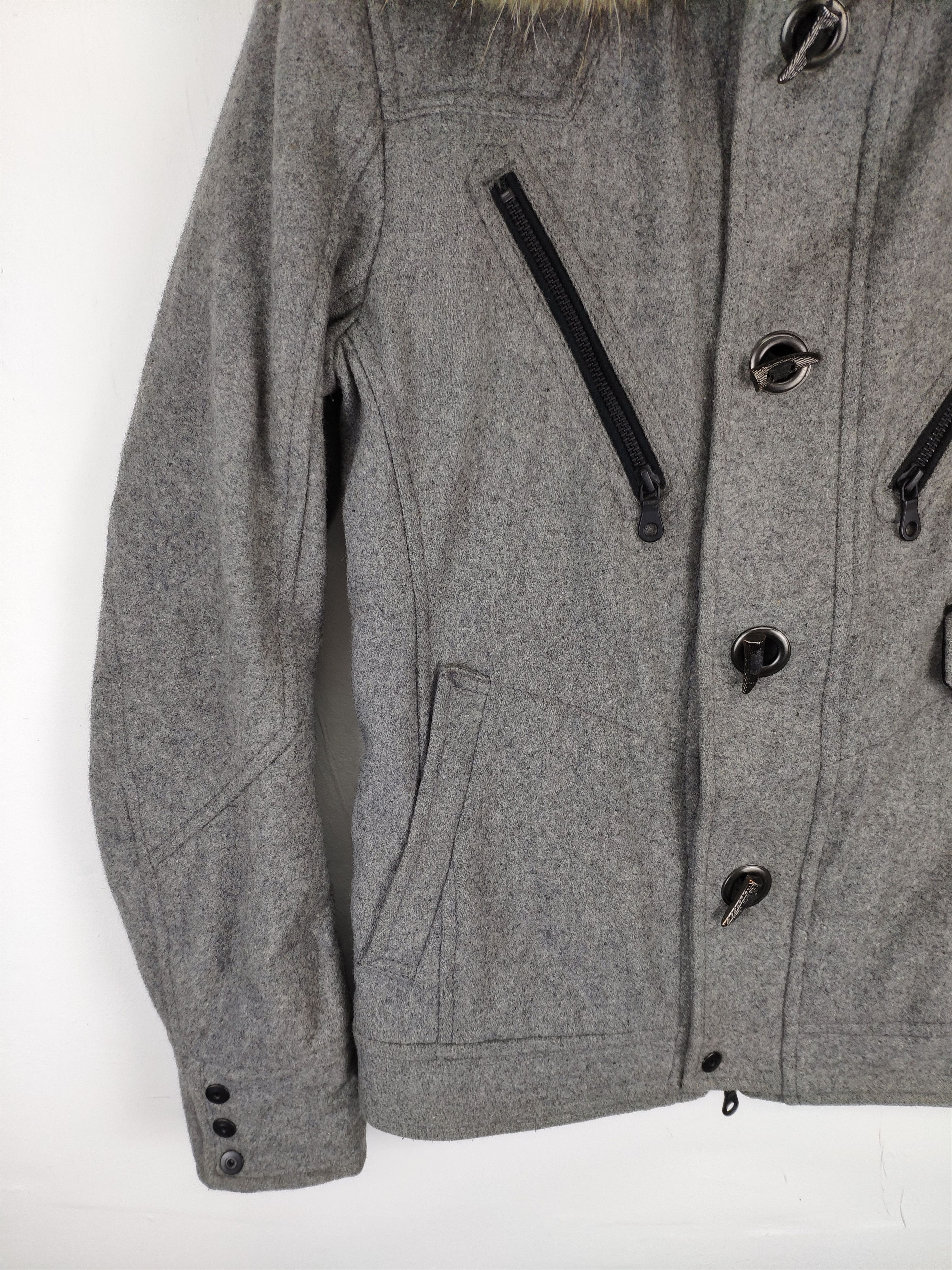 Japanese Brand × Vintage Steal 💥 Vintage Wool Duffle Coat Hooded Jacket Size US S / EU 44-46 / 1 - 6 Thumbnail