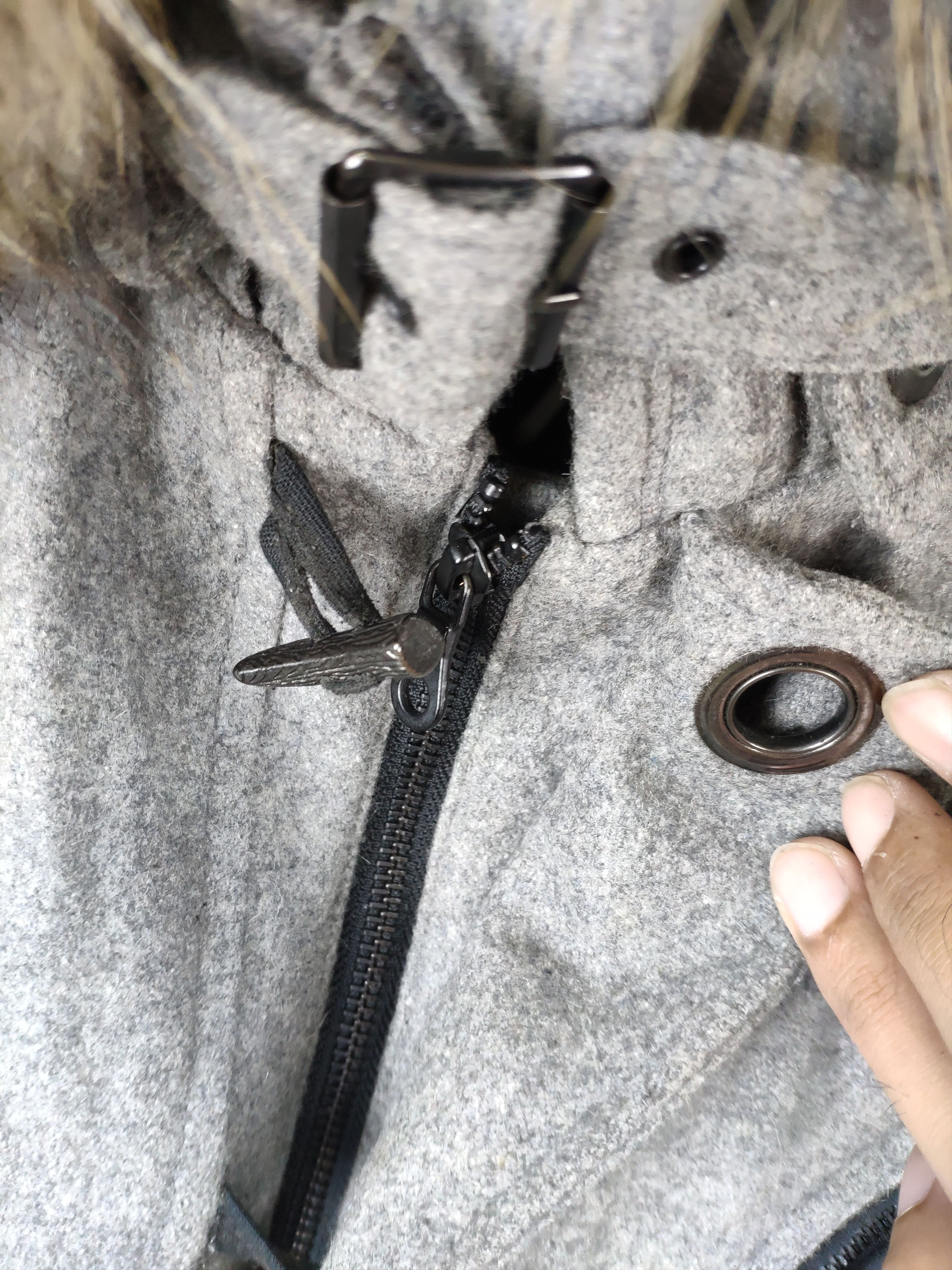 Japanese Brand × Vintage Steal 💥 Vintage Wool Duffle Coat Hooded Jacket Size US S / EU 44-46 / 1 - 12 Thumbnail