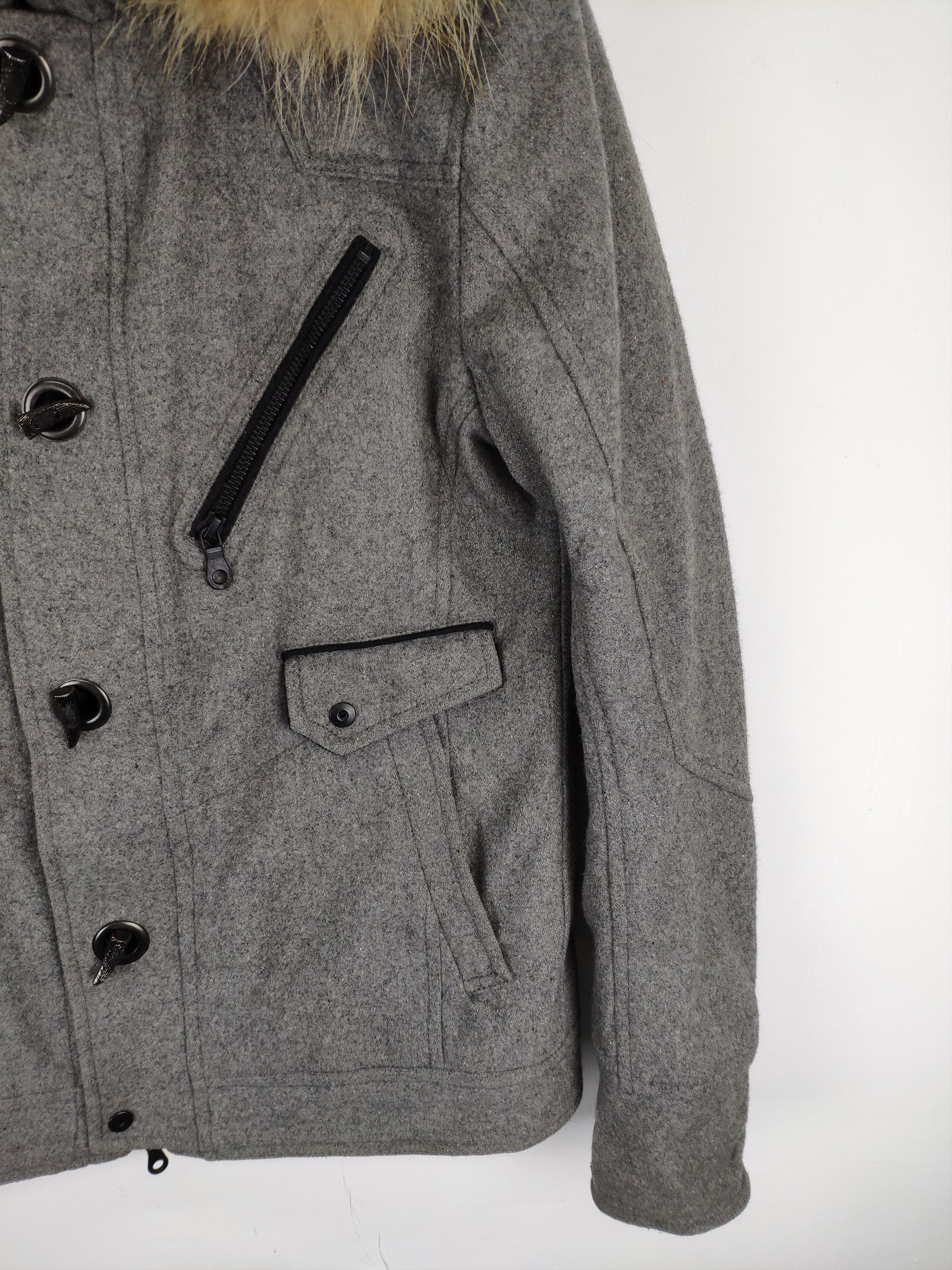 Japanese Brand × Vintage Steal 💥 Vintage Wool Duffle Coat Hooded Jacket Size US S / EU 44-46 / 1 - 7 Thumbnail