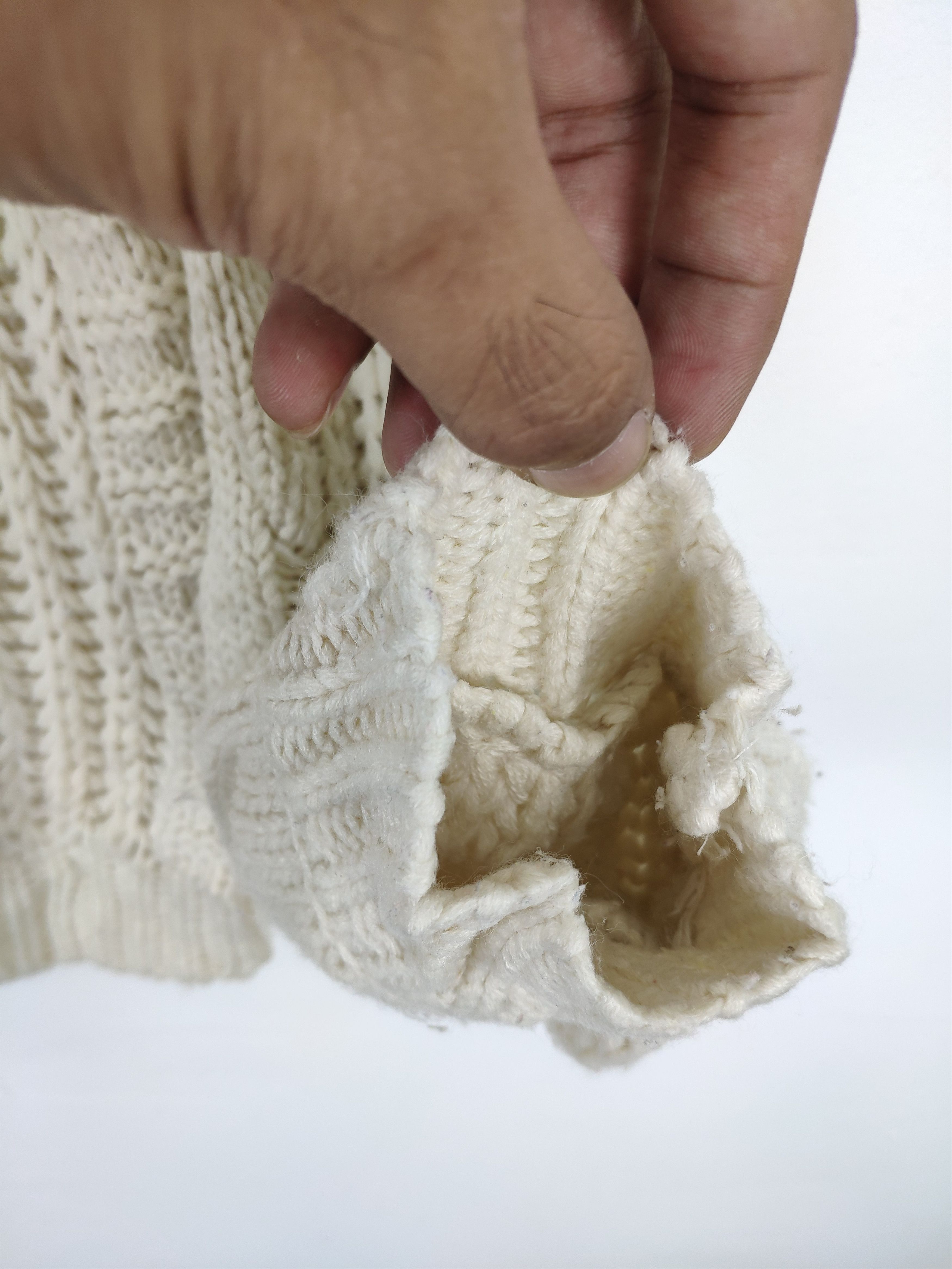 Aran Isles Knitwear × Japanese Brand × Vintage Vintage Cable Knit Cardigan by Ray Cassin Size US L / EU 52-54 / 3 - 4 Thumbnail