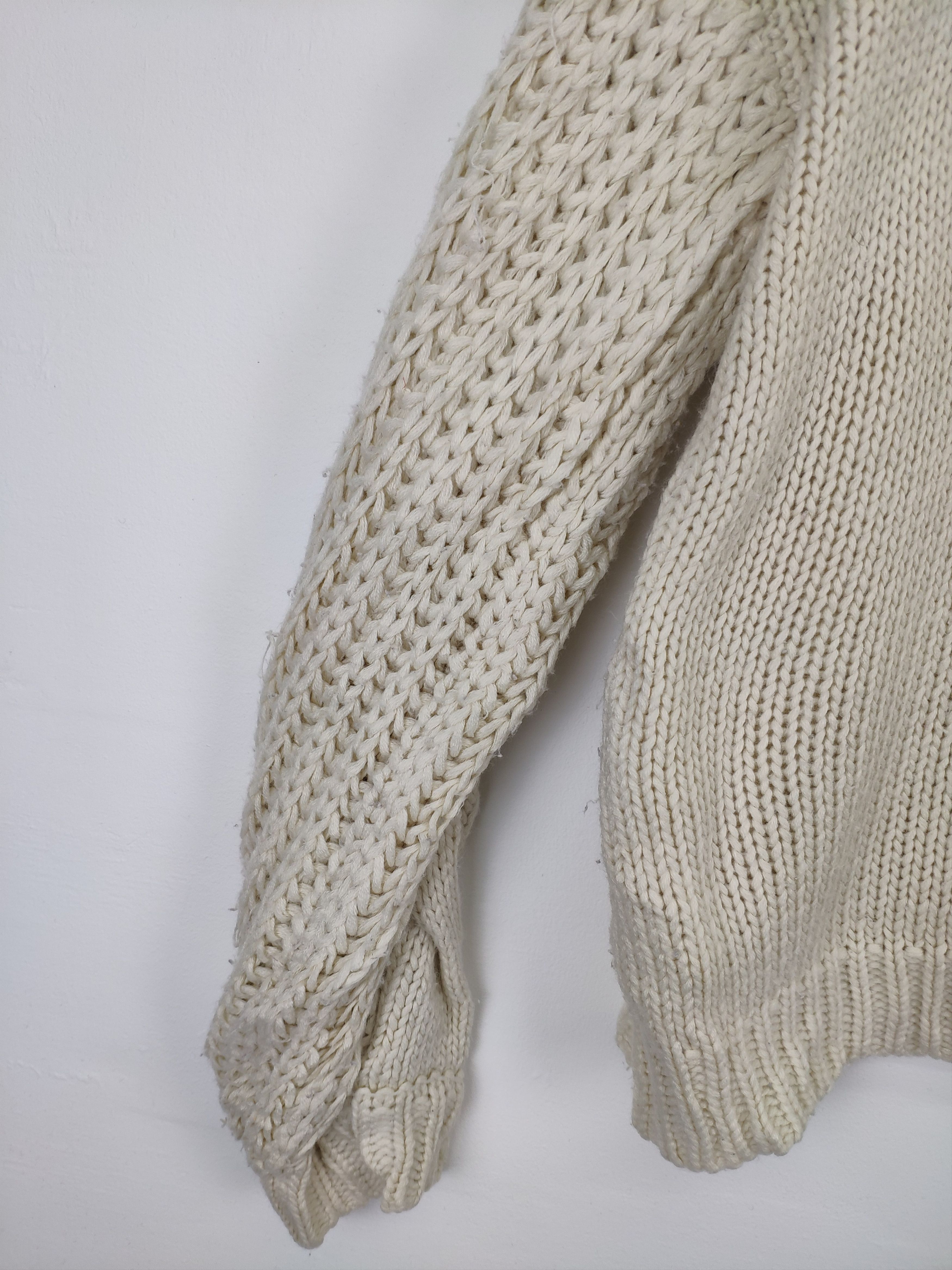 Aran Isles Knitwear × Japanese Brand × Vintage Vintage Cable Knit Cardigan by Ray Cassin Size US L / EU 52-54 / 3 - 14 Thumbnail