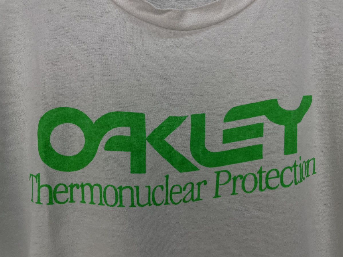 Oakley Vintage 90s Oakley Thermonuclear Protection t shirt Size US M / EU 48-50 / 2 - 4 Thumbnail