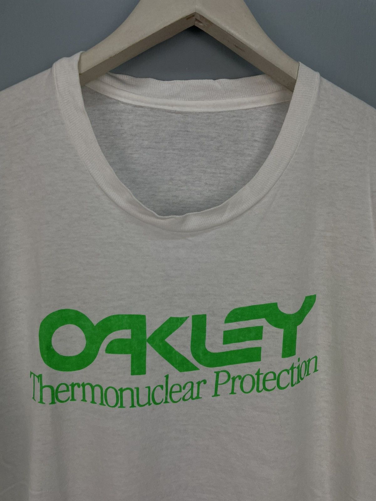 Oakley Vintage 90s Oakley Thermonuclear Protection t shirt Size US M / EU 48-50 / 2 - 3 Thumbnail