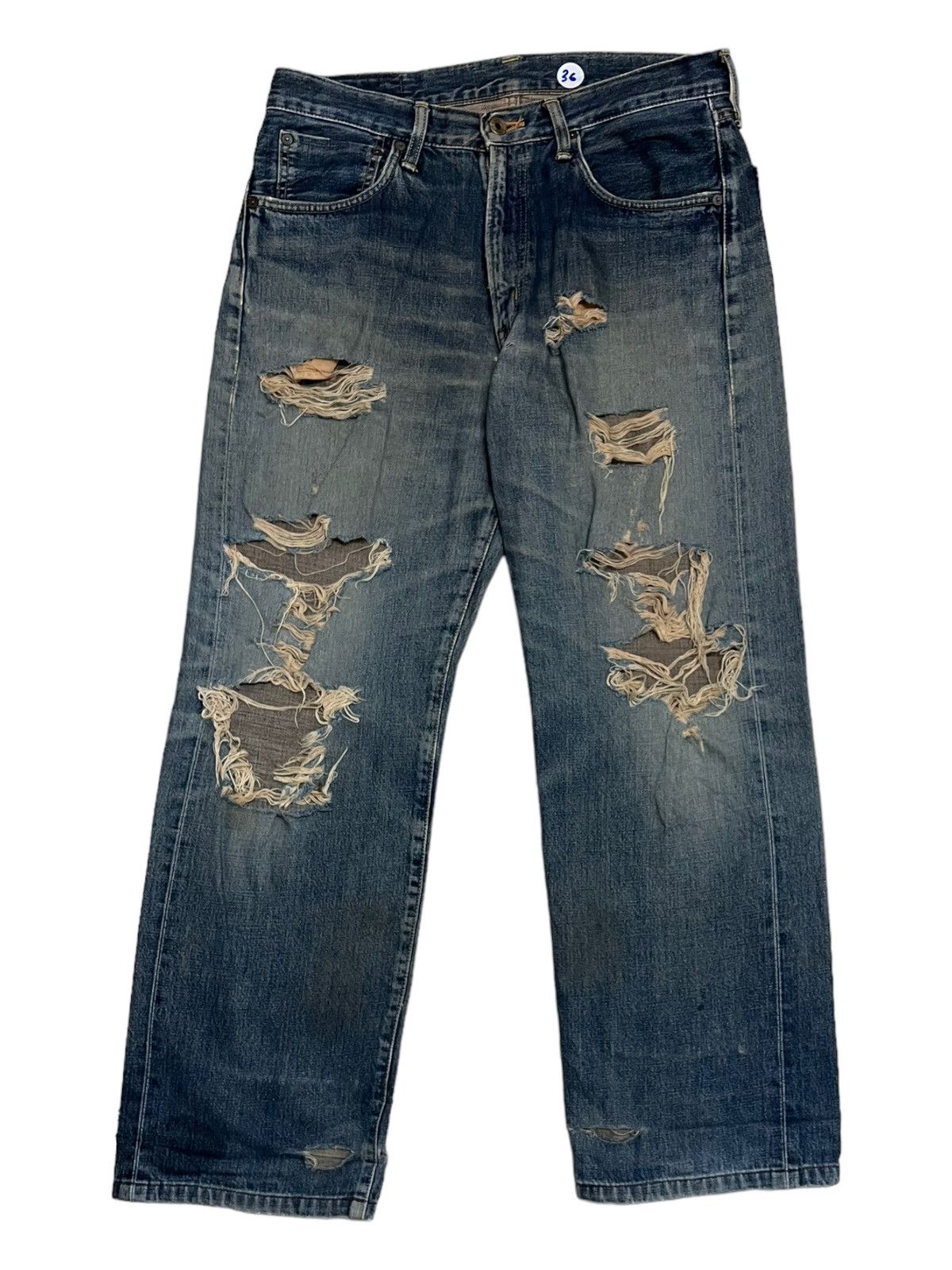 20471120 × Edwin Vintage Japan Designer Edwin Distressee Denim | Grailed