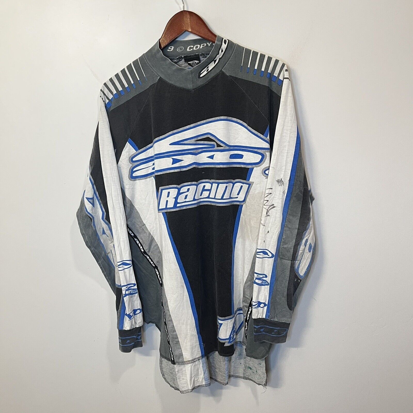 Maillot De Motocross Vintage AXO 1989 Taille M - Neuf De Stock, Supercross MX, Stockage Long
