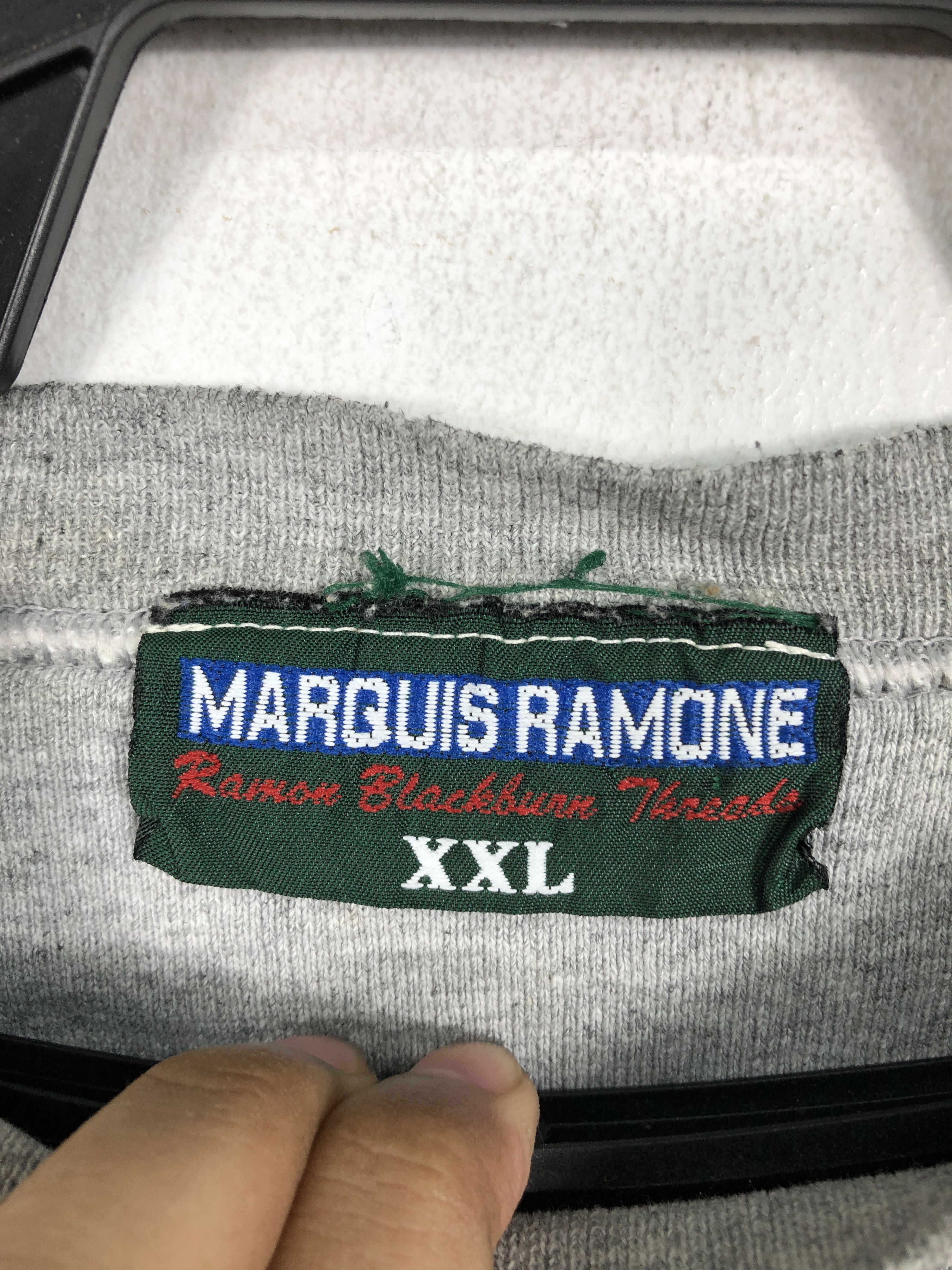 Japanese Brand × Vintage Vintage 90's Marquis Ramone Jumper Sweatshirt Size US XXL / EU 58 / 5 - 16 Thumbnail