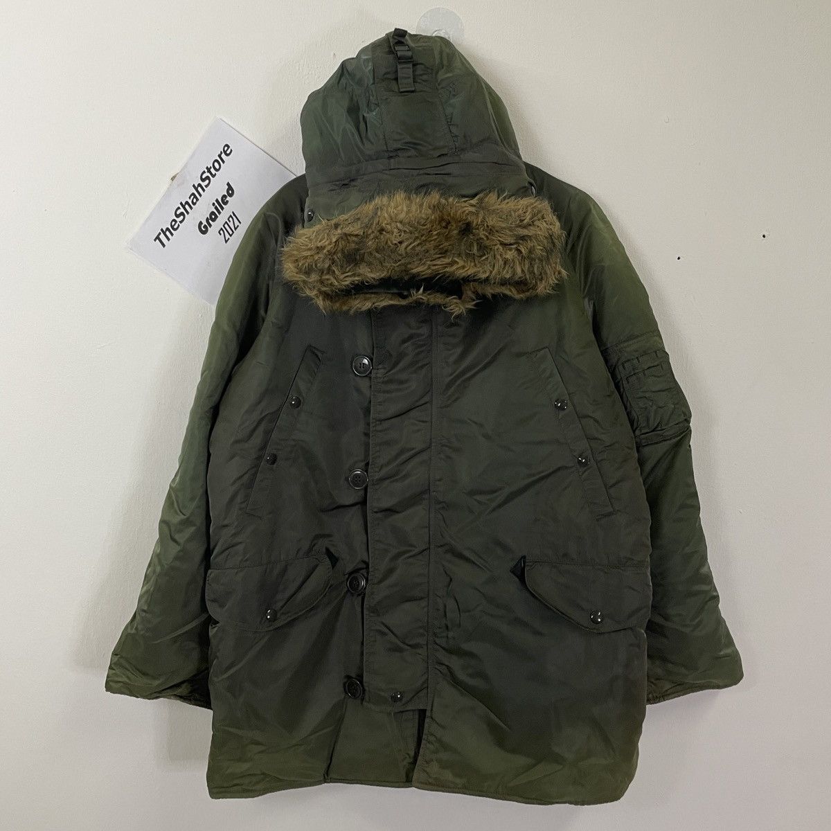 Alpha Industries Vintage Alpha Industries Us Army Hoodies Parkas Size US XXL / EU 58 / 5 - 1 Thumbnail