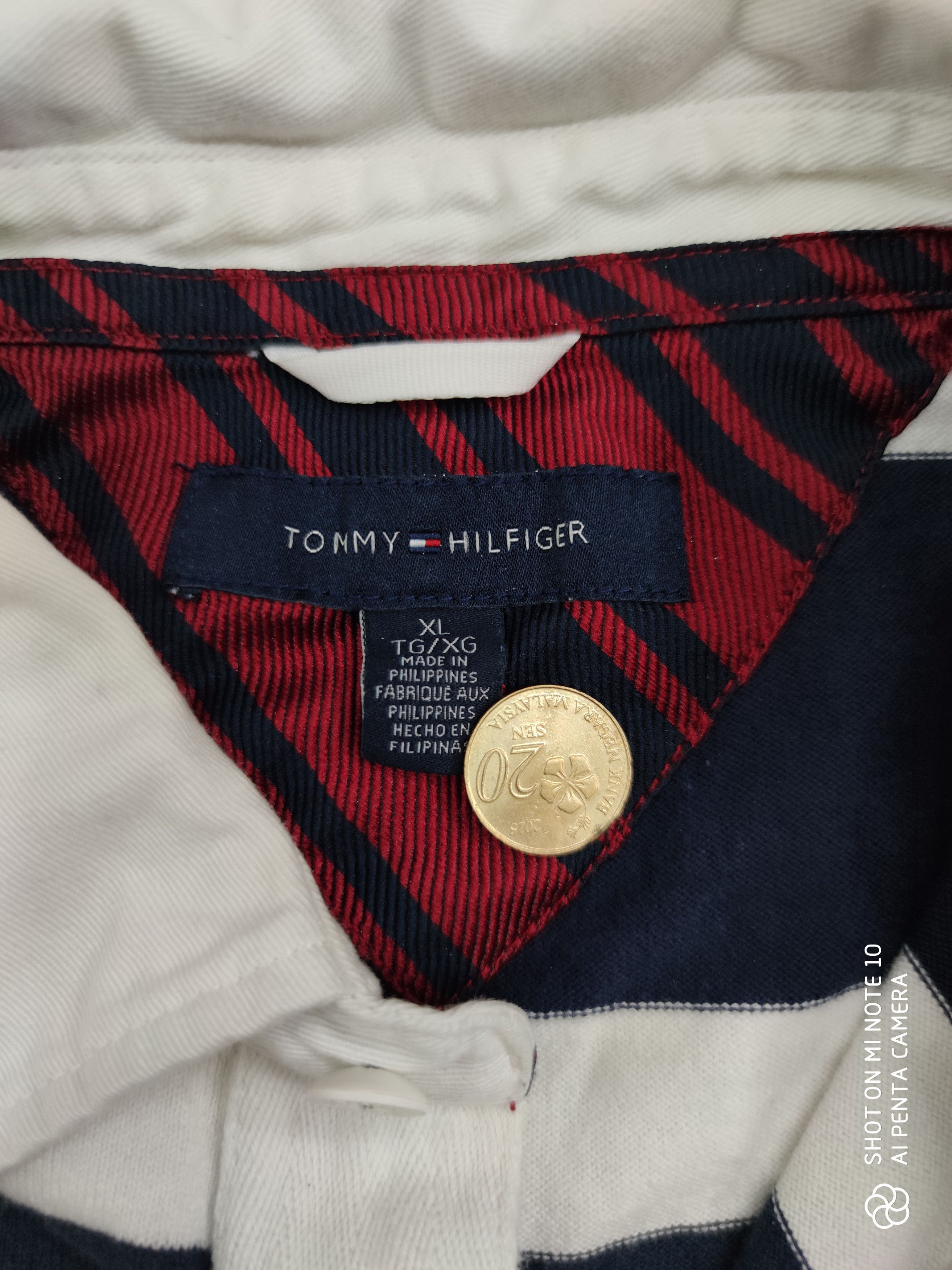 Tommy Hilfiger Vintage Tommy Hilfiger Polo Shirt Rugby Shirt Size US XL / EU 56 / 4 - 4 Thumbnail