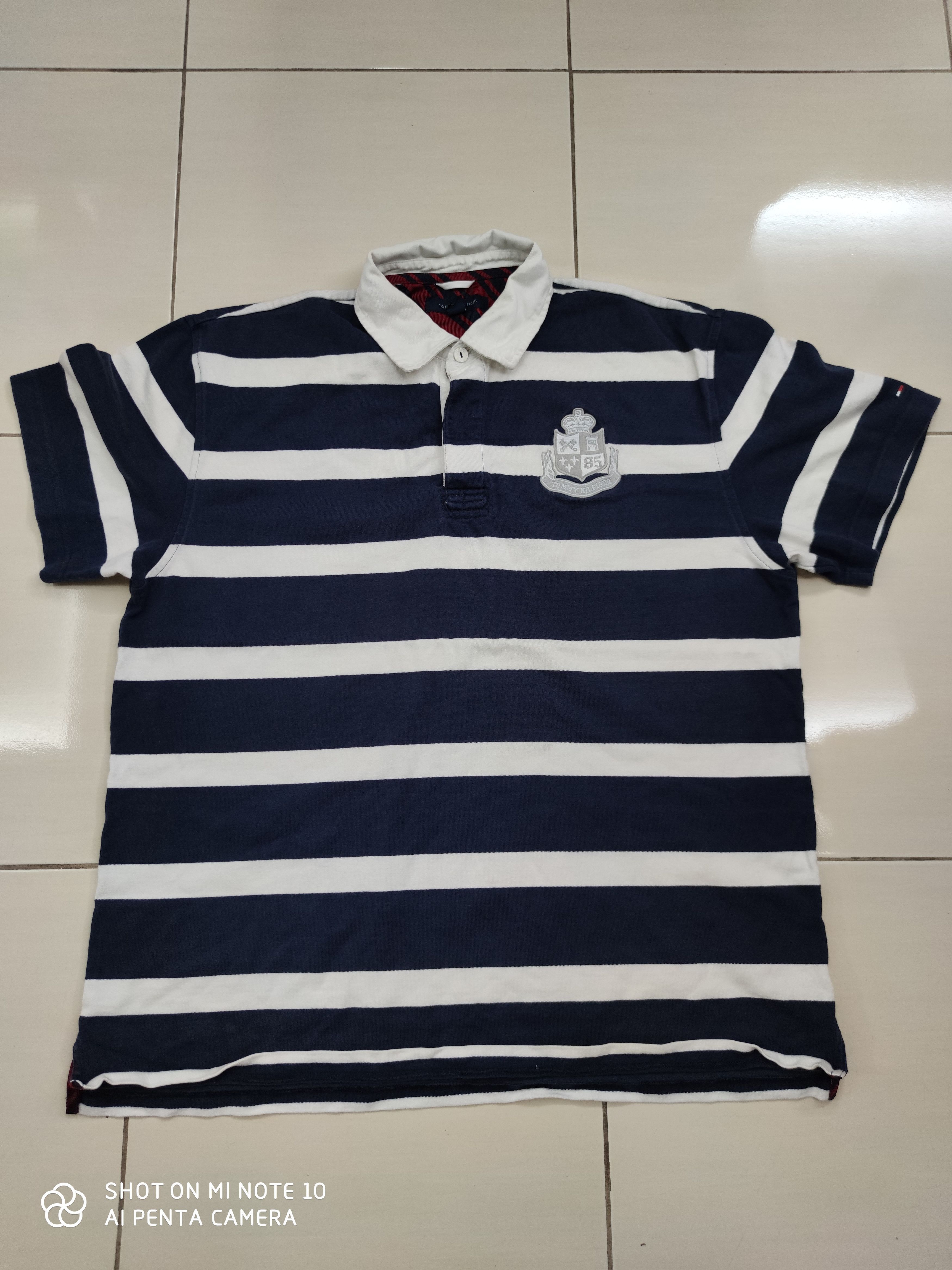 Tommy Hilfiger Vintage Tommy Hilfiger Polo Shirt Rugby Shirt Size US XL / EU 56 / 4 - 3 Thumbnail