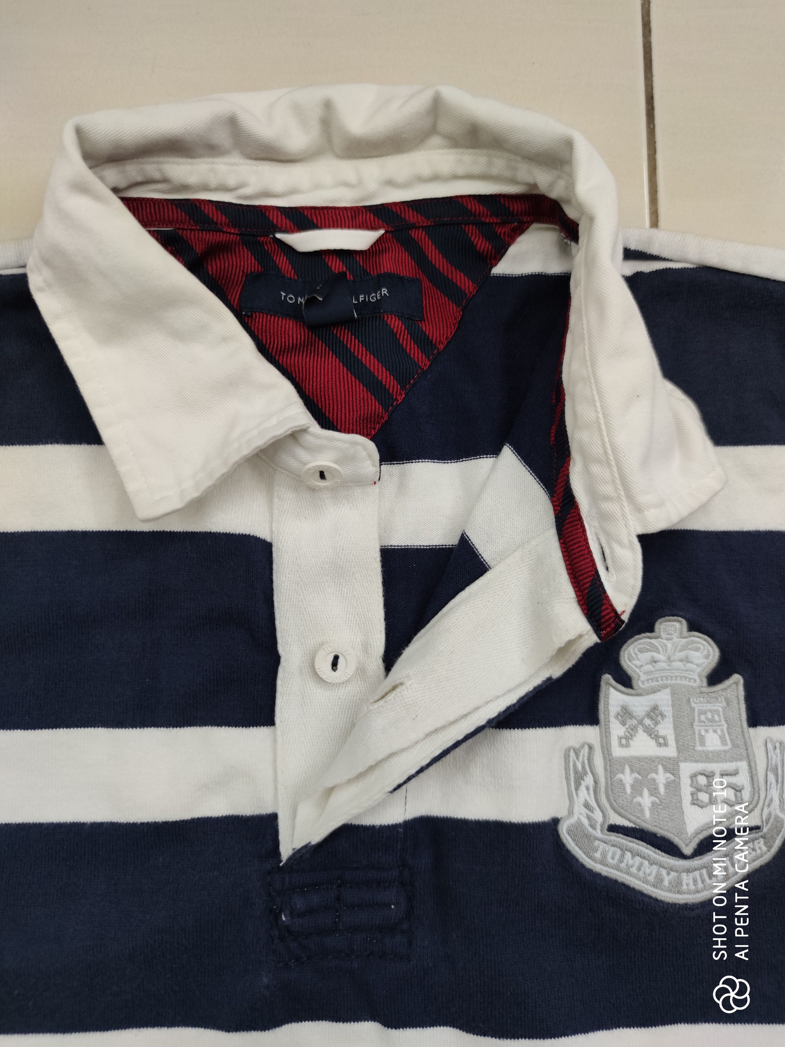 Tommy Hilfiger Vintage Tommy Hilfiger Polo Shirt Rugby Shirt Size US XL / EU 56 / 4 - 1 Thumbnail