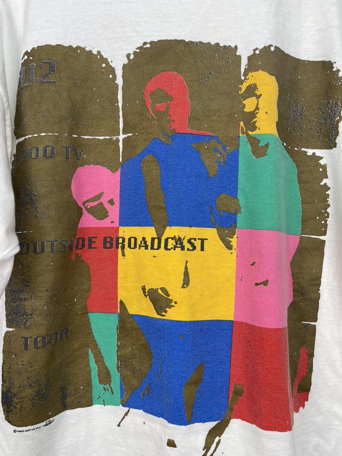 Band Tees Vintage 90s U2 outside broadcast tour tshirt Size US XL / EU 56 / 4 - 4 Thumbnail