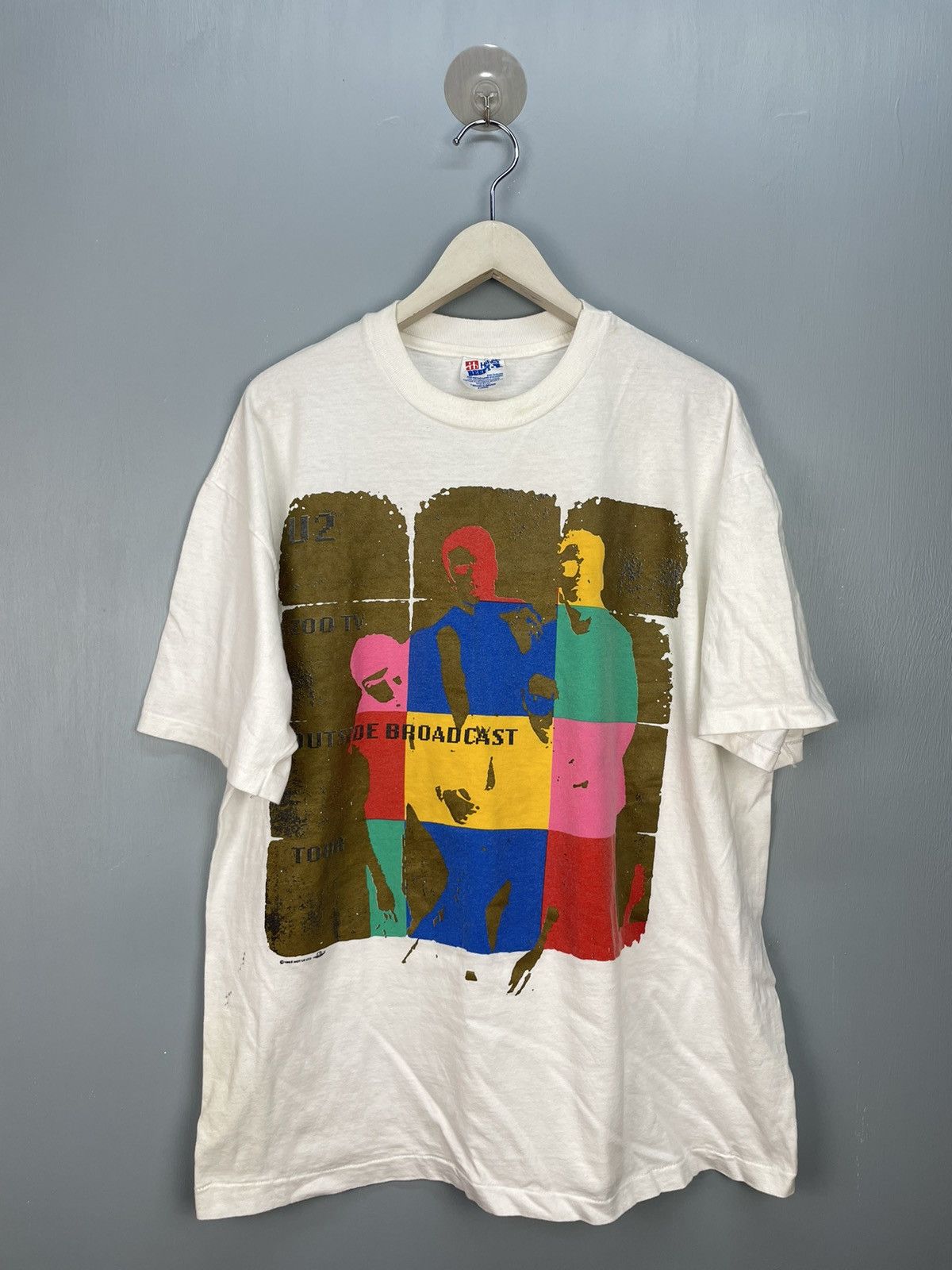 Band Tees Vintage 90s U2 outside broadcast tour tshirt Size US XL / EU 56 / 4 - 1 Thumbnail