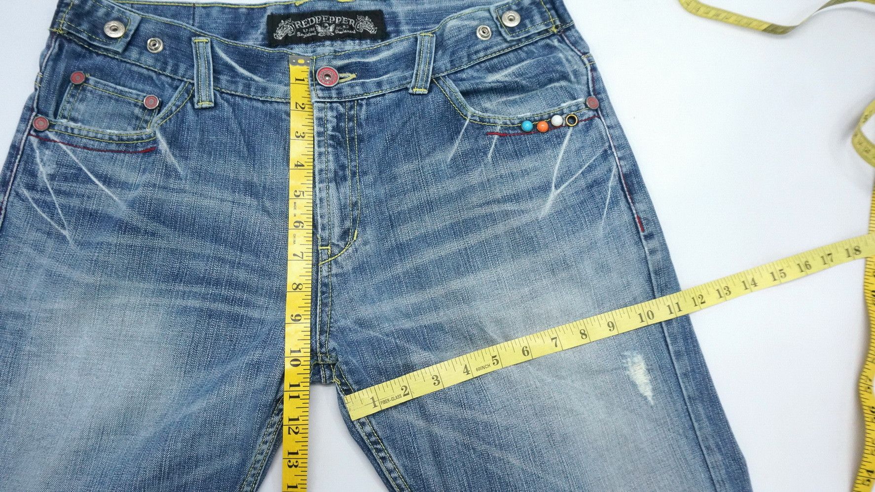 Japanese Brand 🔥 Japanese Vintage Embroidered Flared Jeans Size US 34 / EU 50 - 16 Thumbnail