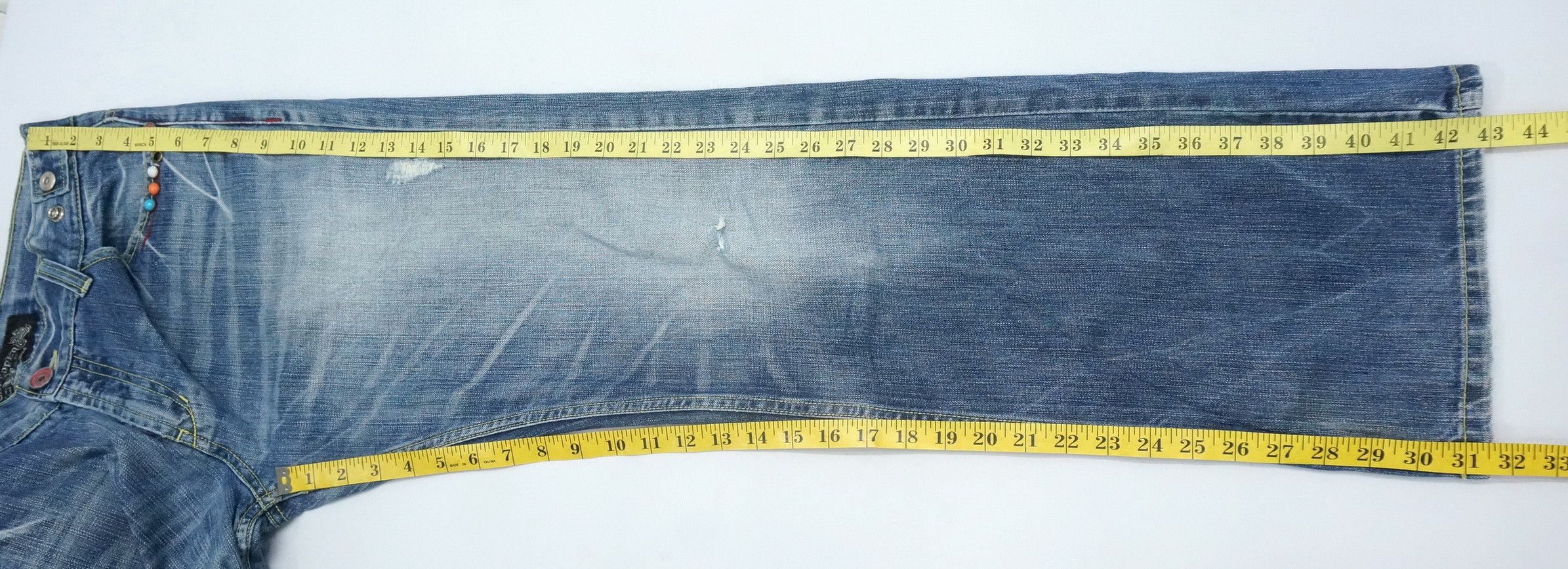 Japanese Brand 🔥 Japanese Vintage Embroidered Flared Jeans Size US 34 / EU 50 - 17 Thumbnail