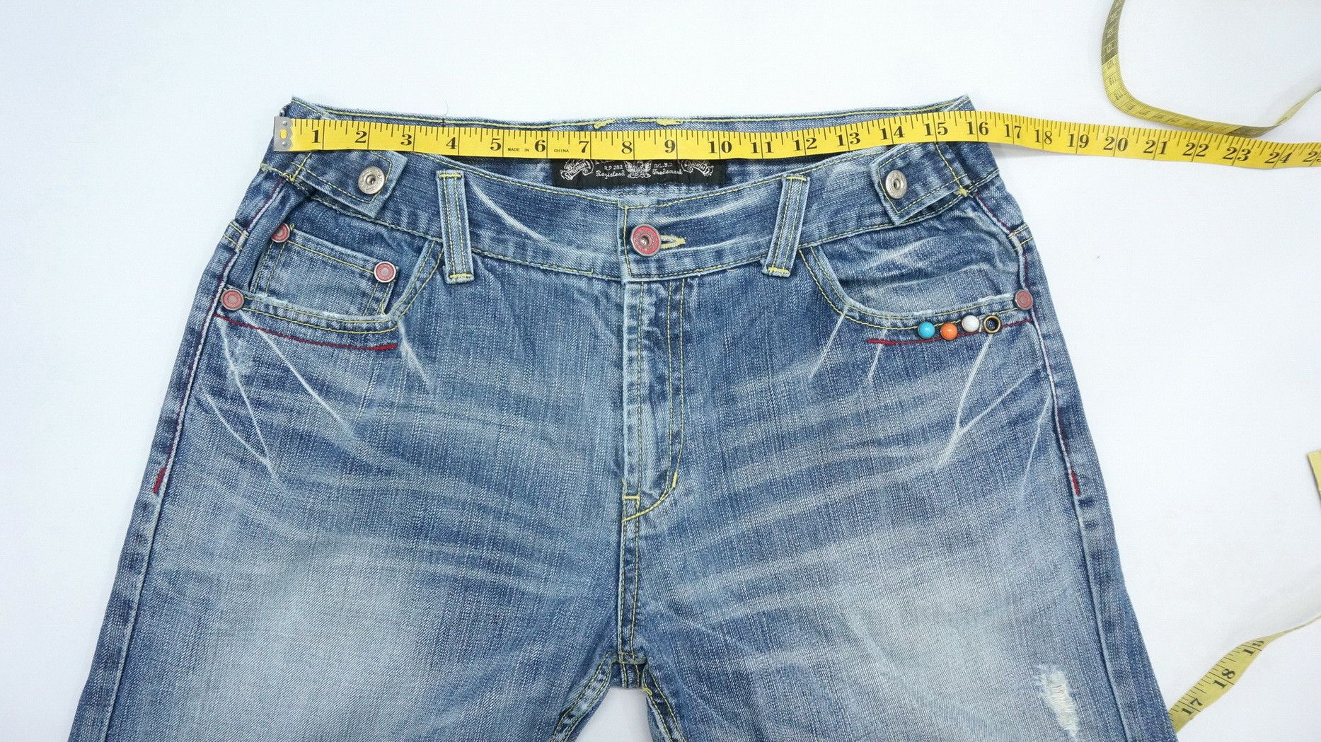 Japanese Brand 🔥 Japanese Vintage Embroidered Flared Jeans Size US 34 / EU 50 - 15 Thumbnail