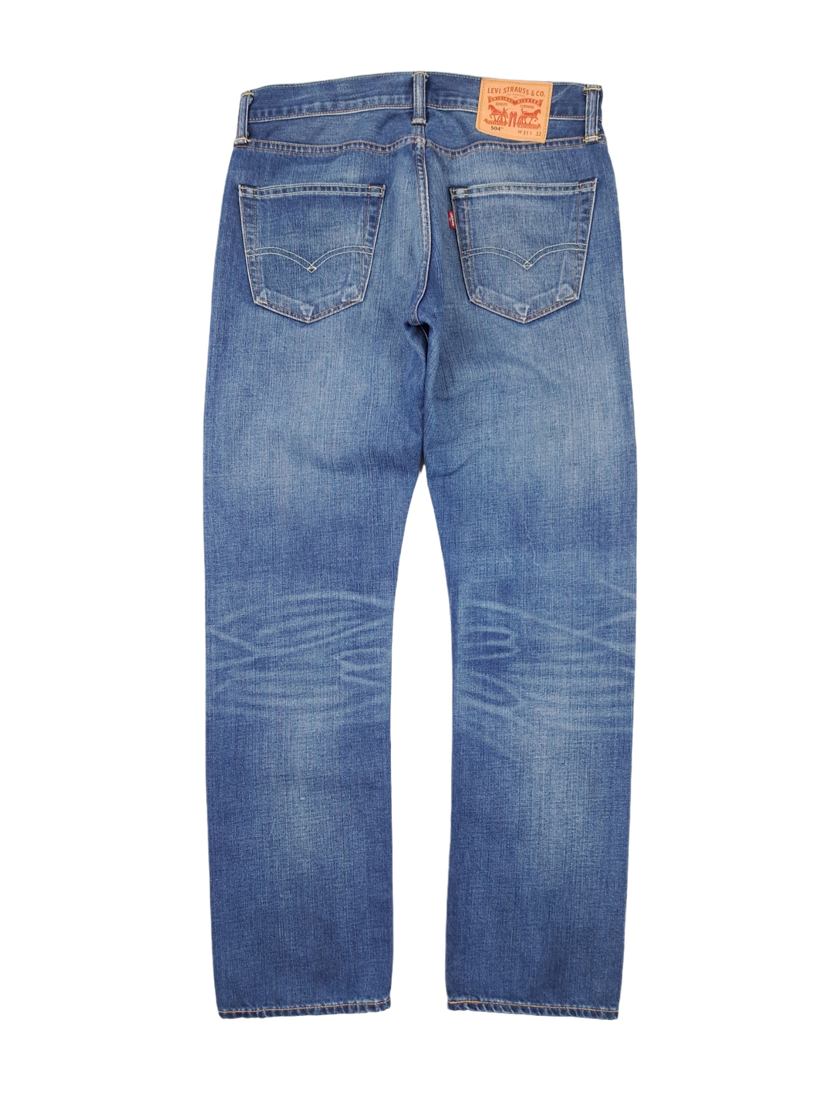 Levi's × Vintage 💎 90's Vintage Levis 504 31/32 Washed Blue Denim Jeans Size US 31 - 2 Thumbnail