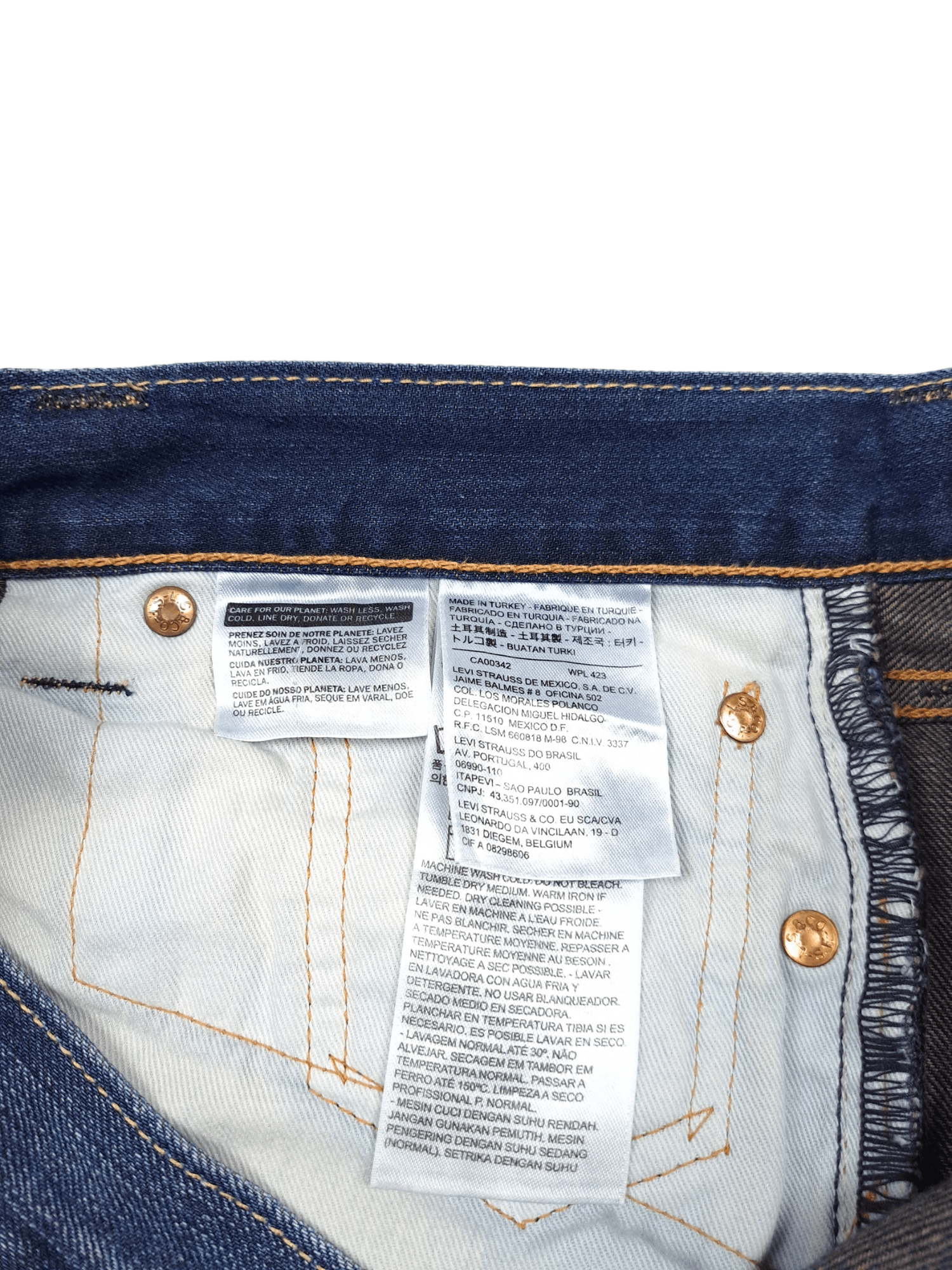 Levi's × Vintage 💎 90's Vintage Levis 504 31/32 Washed Blue Denim Jeans Size US 31 - 4 Thumbnail