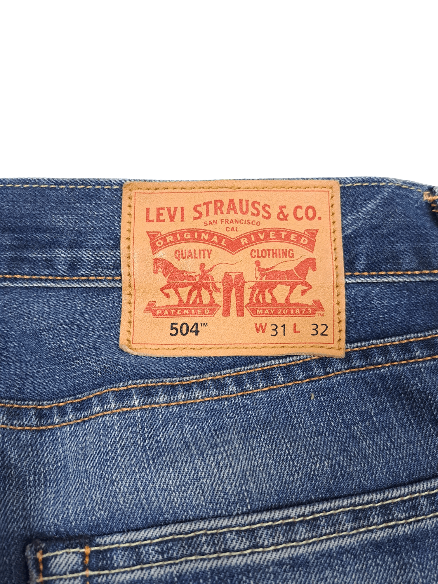 Levi's × Vintage 💎 90's Vintage Levis 504 31/32 Washed Blue Denim Jeans Size US 31 - 3 Thumbnail