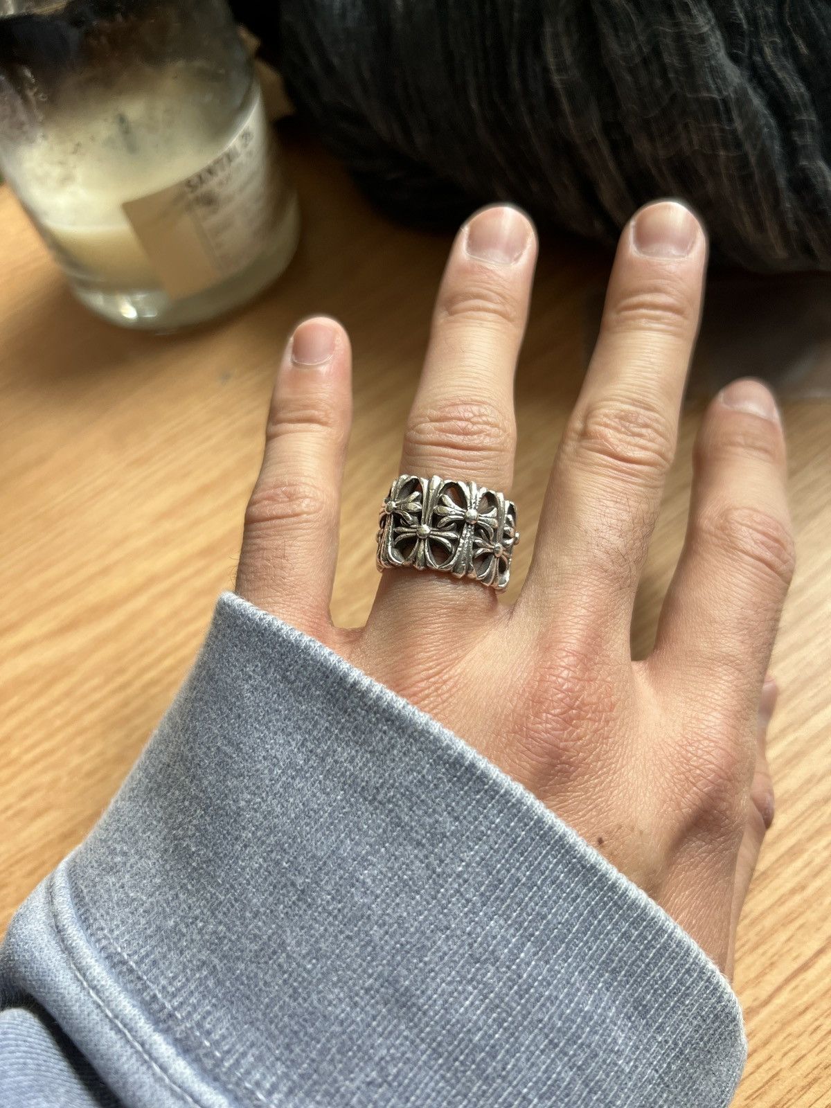 Chrome Hearts Cemetery Ring US 8