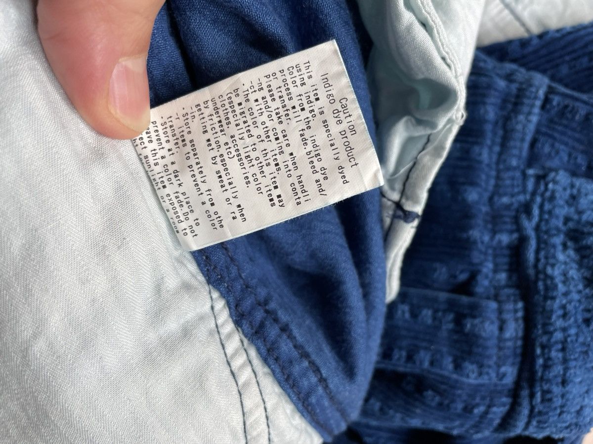 FDMTL Indigo Patchwork Corduroy Cargo Pants Size US 30 / EU 46 - 6 Thumbnail