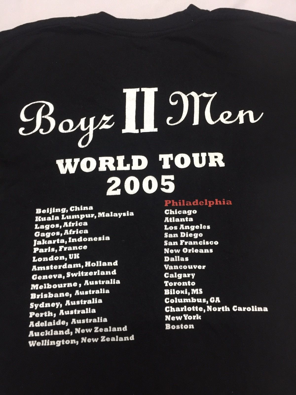 Band Tees BOYZ 2 MEN World Tour 2005 T-Shirts Size US M / EU 48-50 / 2 - 2 Thumbnail
