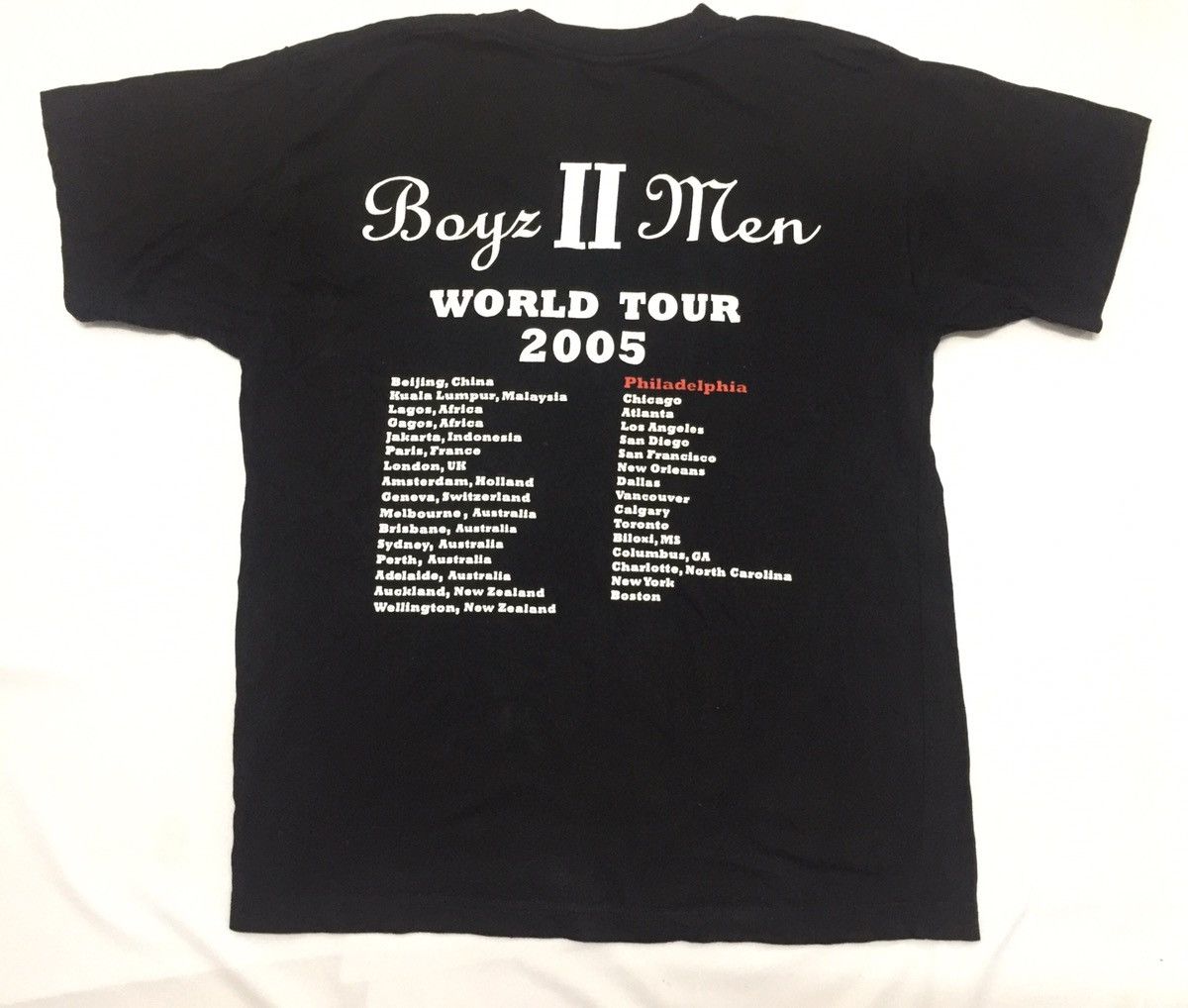 Band Tees BOYZ 2 MEN World Tour 2005 T-Shirts Size US M / EU 48-50 / 2 - 5 Thumbnail