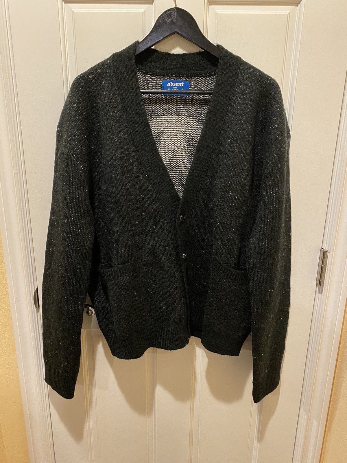 Absent Absent x Fugazi Monogram Knit Cardigan | Grailed