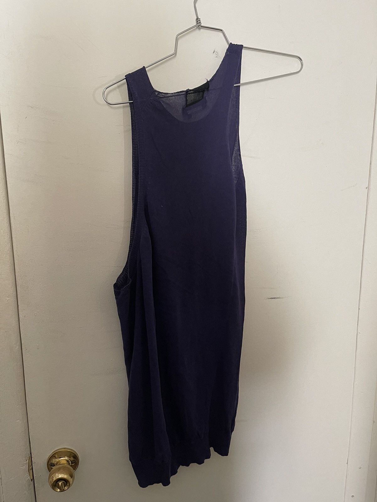 Y's × Yohji Yamamoto Rare Archive 90s Asymmetrical Y’s knit tank Size US L / EU 52-54 / 3 - 8 Thumbnail