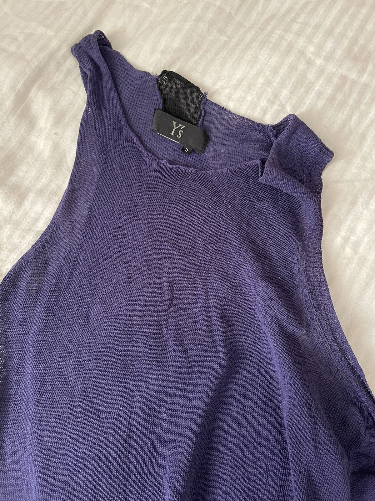 Y's × Yohji Yamamoto Rare Archive 90s Asymmetrical Y’s knit tank Size US L / EU 52-54 / 3 - 5 Thumbnail