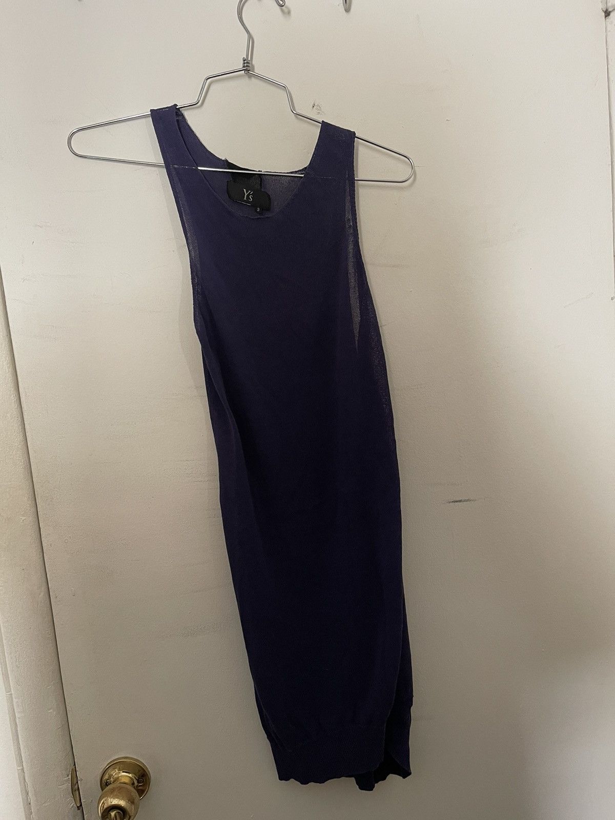 Y's × Yohji Yamamoto Rare Archive 90s Asymmetrical Y’s knit tank Size US L / EU 52-54 / 3 - 6 Thumbnail
