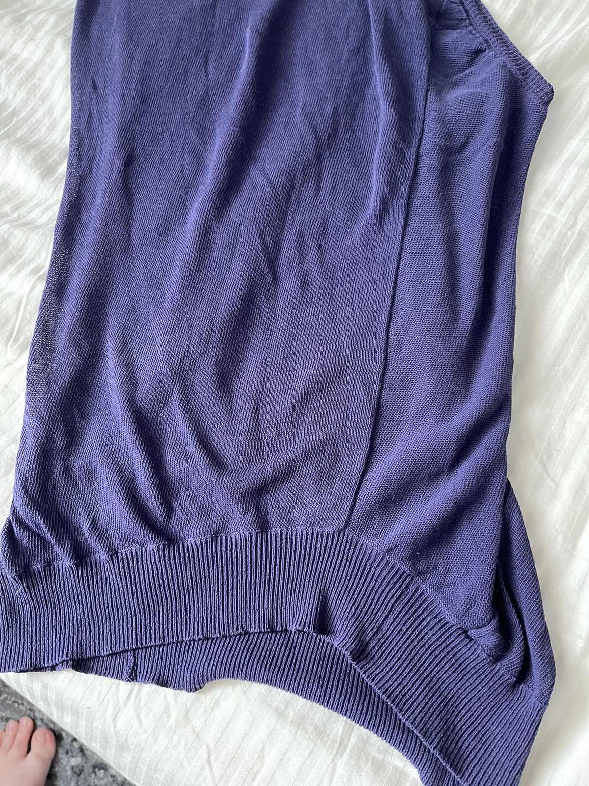Y's × Yohji Yamamoto Rare Archive 90s Asymmetrical Y’s knit tank Size US L / EU 52-54 / 3 - 7 Thumbnail